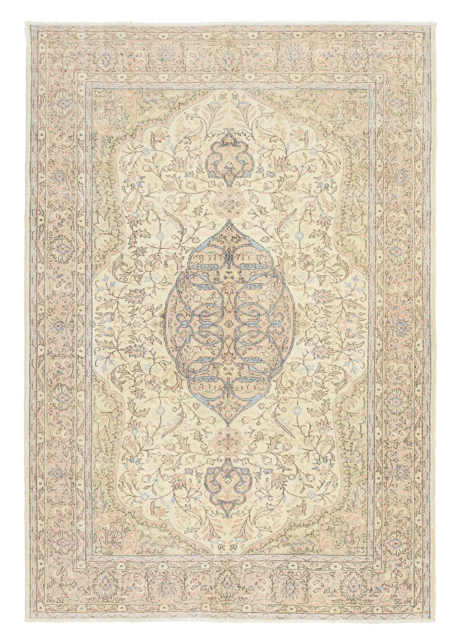 Soho Antiq-Neyt Vintage El Dokuma Halı 213x317 Cm-6-Milagron.com
