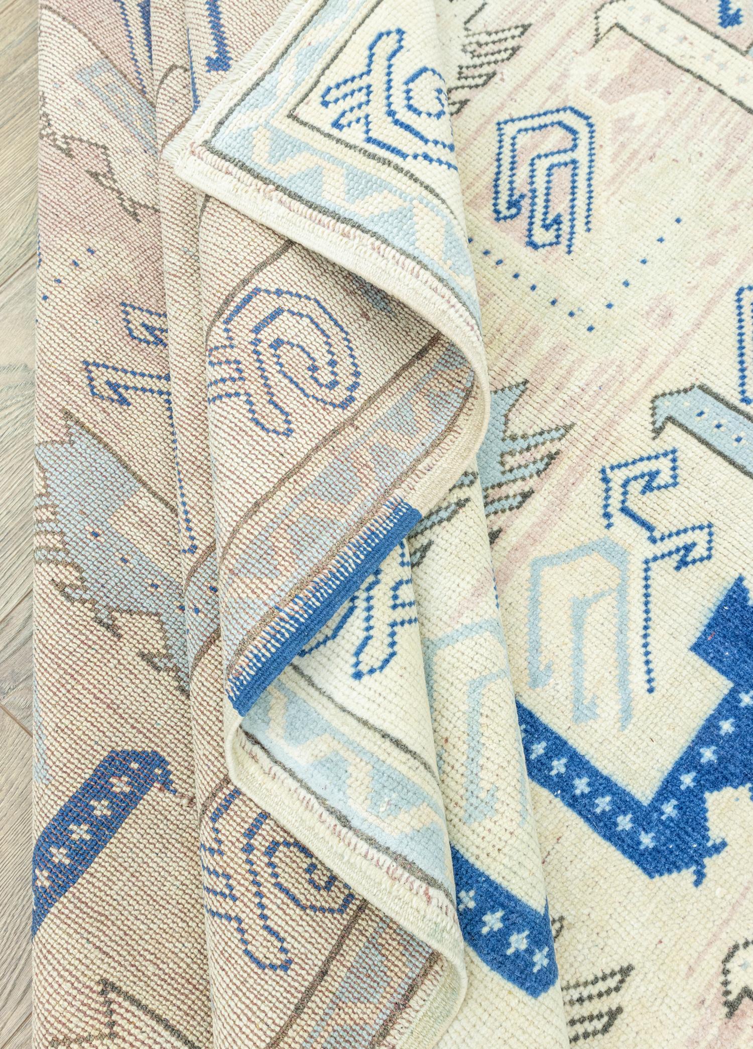 Soho Antiq-Nezrin Figürlü El Dokuma Yün Halı 207x273 Cm-Halı-6-Milagron.com