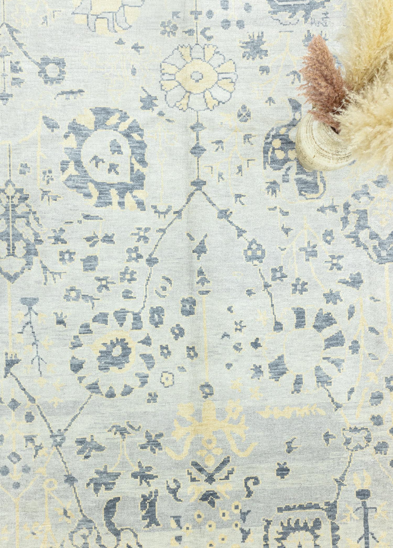 Soho Antiq-Nora Pastel Renkli El Dokuma Uşak Halı 270x370 Cm-Halı-3-Milagron.com