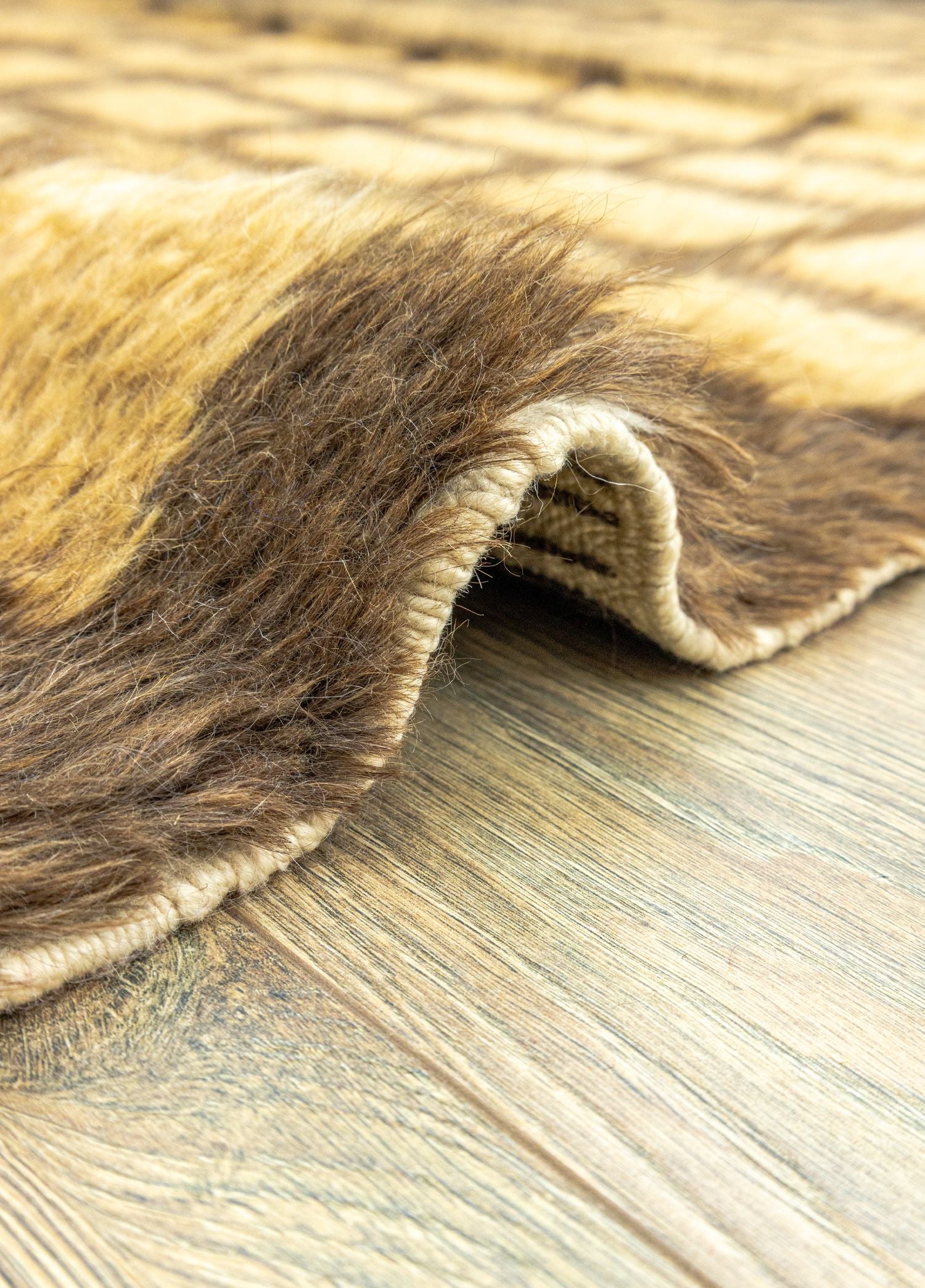 Soho Antiq-Okker Geometrik Desenli Tiftik Halı 144 x 177 Cm-Halı-5-Milagron.com