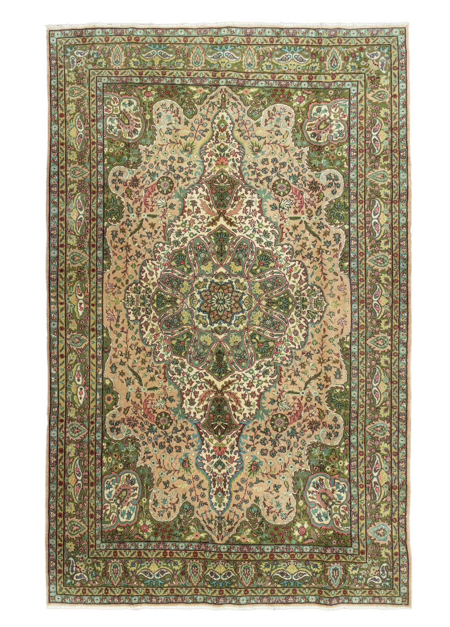 Soho Antiq-Olivia Madalyon Tasarımlı El Dokuma Halı 206x309 Cm-Halı-1-Milagron.com