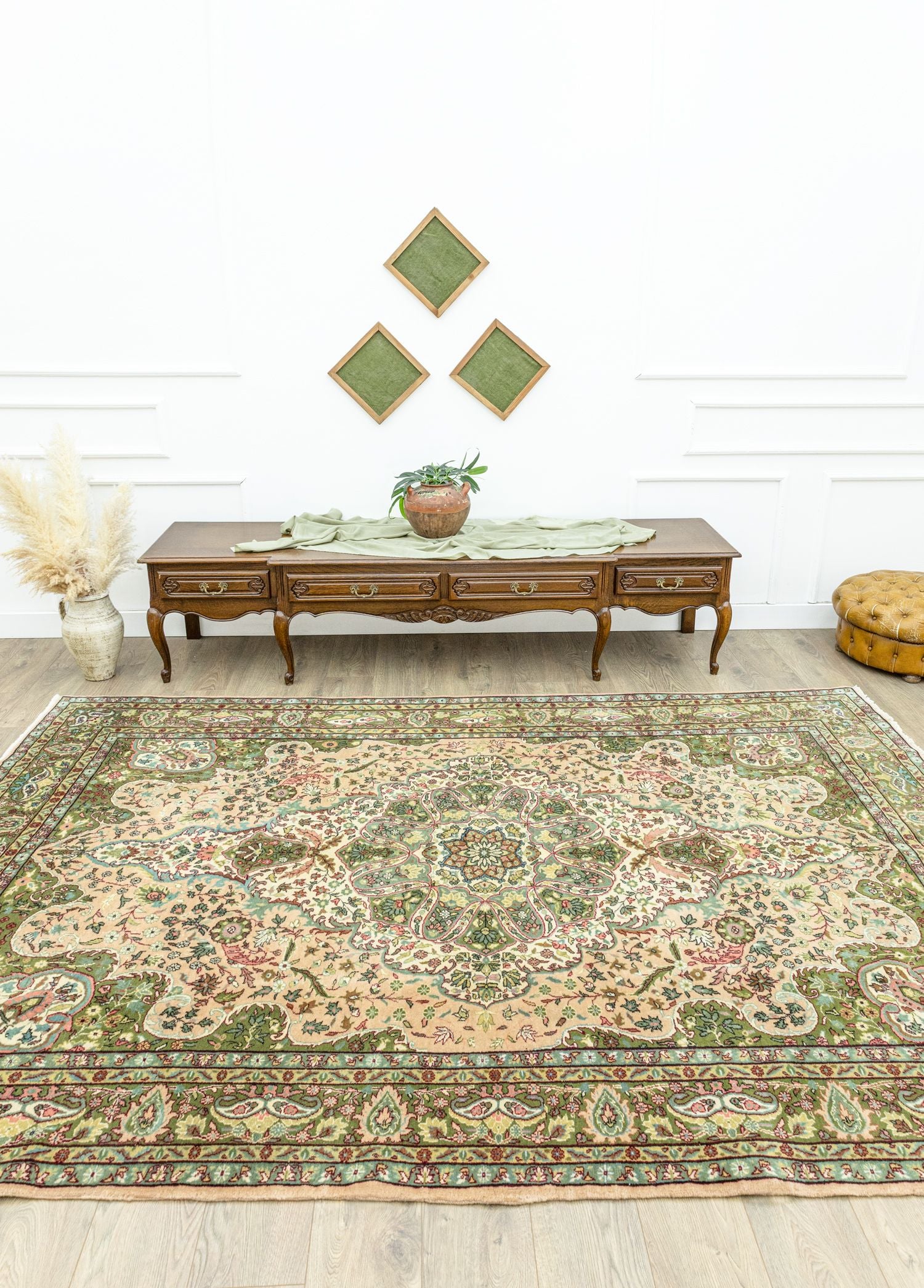 Soho Antiq-Olivia Madalyon Tasarımlı El Dokuma Halı 206x309 Cm-Halı-2-Milagron.com