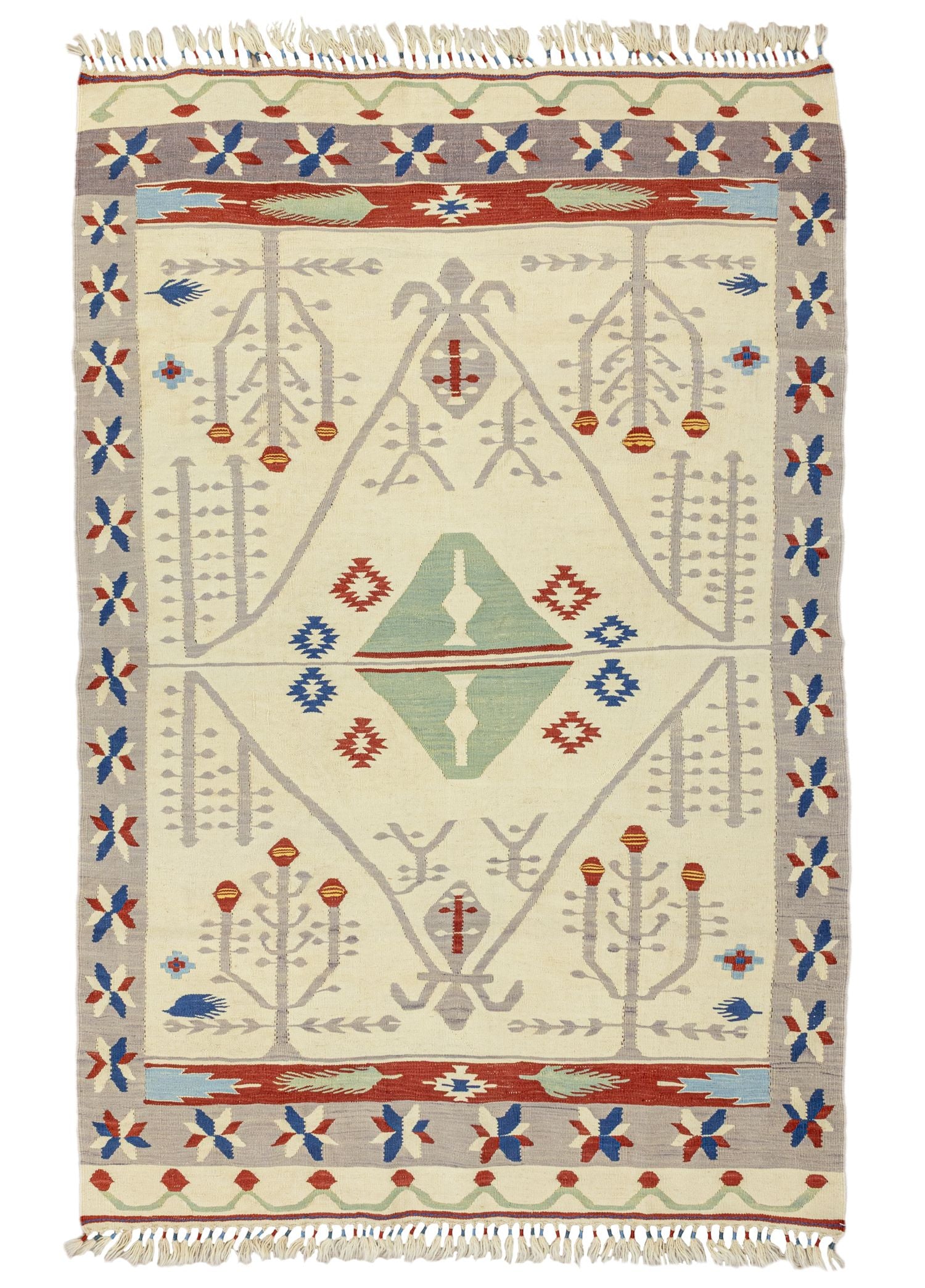 Soho Antiq-Peren şarköy Desenli Yün Kilim 115x172 Cm-1-Milagron.com