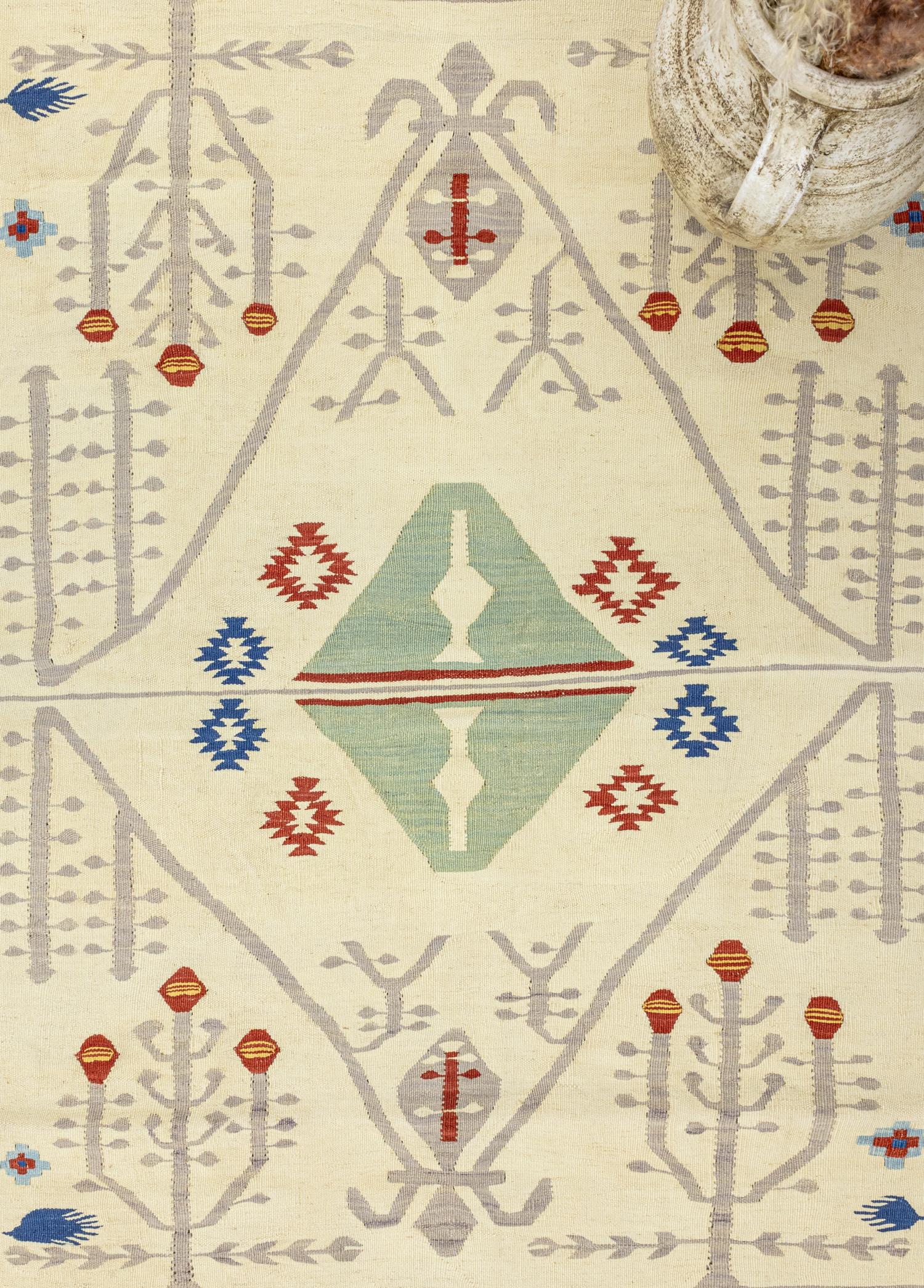 Soho Antiq-Peren şarköy Desenli Yün Kilim 115x172 Cm-3-Milagron.com