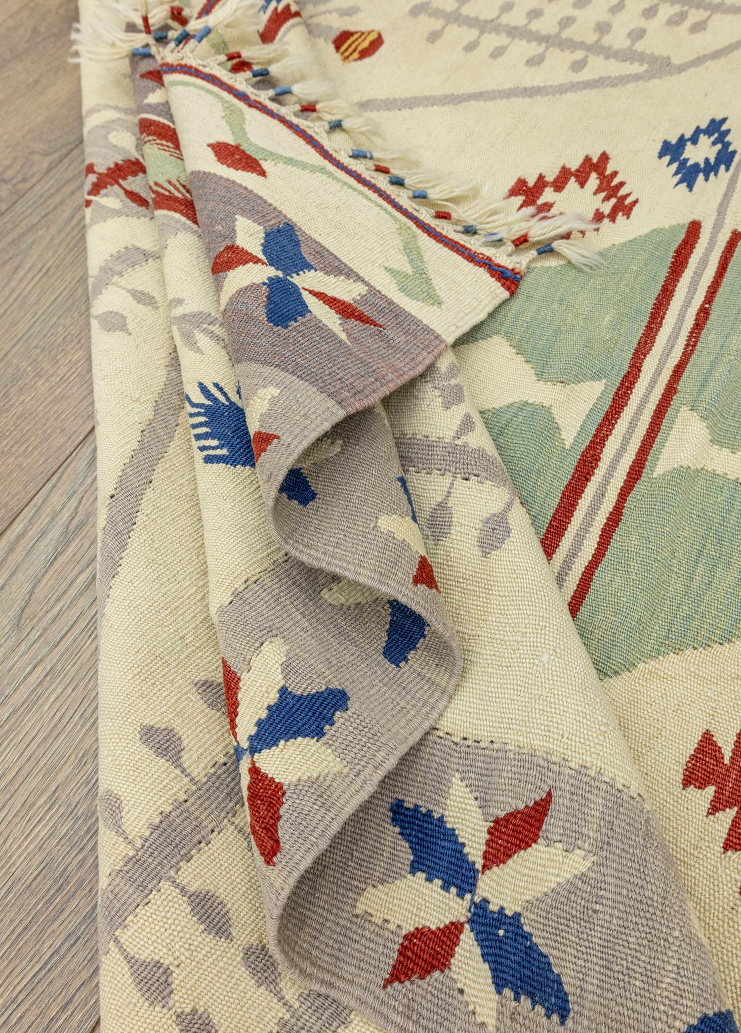 Soho Antiq-Peren şarköy Desenli Yün Kilim 115x172 Cm-6-Milagron.com