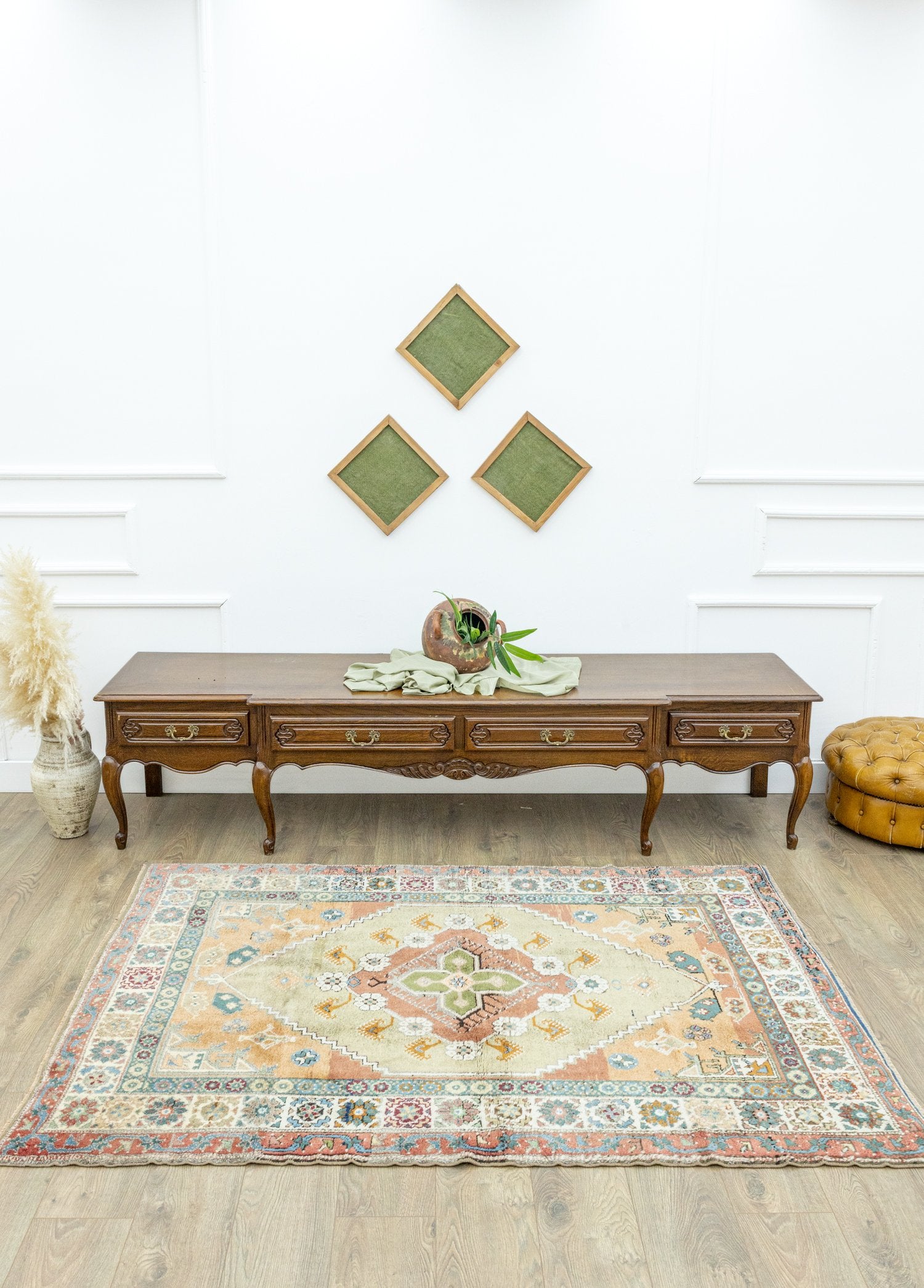 Soho Antiq-Pomelon El Dokuma Dazkırı Halısı 138x193 Cm-Halı-2-Milagron.com