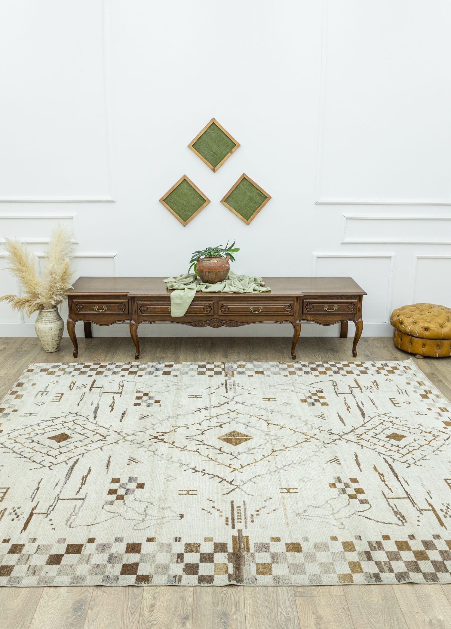 Soho Antiq-Pomelon İlkel Tasarımlı Yün Halı 229x294 Cm-Halı-2-Milagron.com