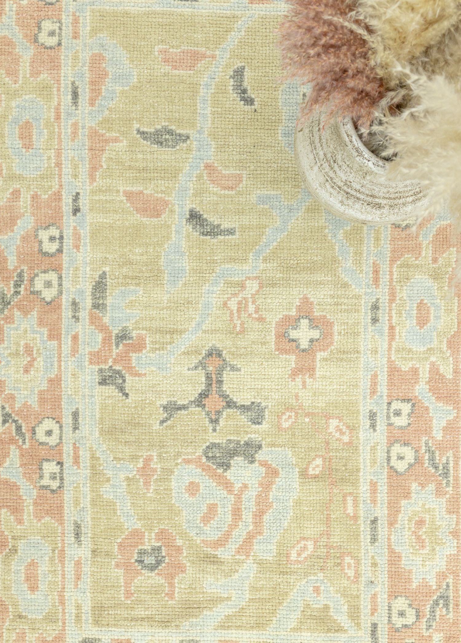 Soho Antiq-Pravin Pastel El Dokuma Yün Halı 94x150 Cm-Halı-3-Milagron.com