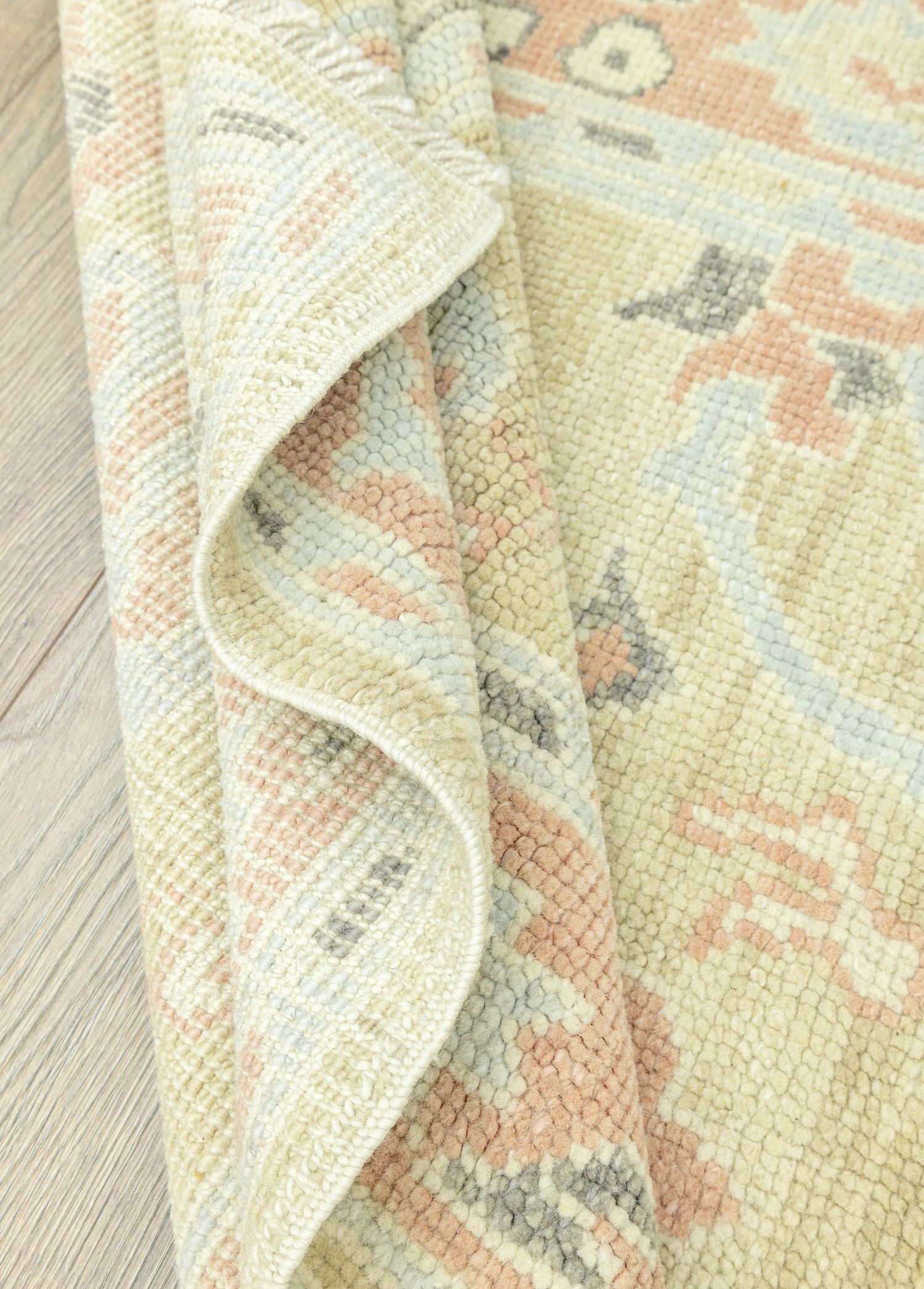 Soho Antiq-Pravin Pastel El Dokuma Yün Halı 94x150 Cm-Halı-6-Milagron.com