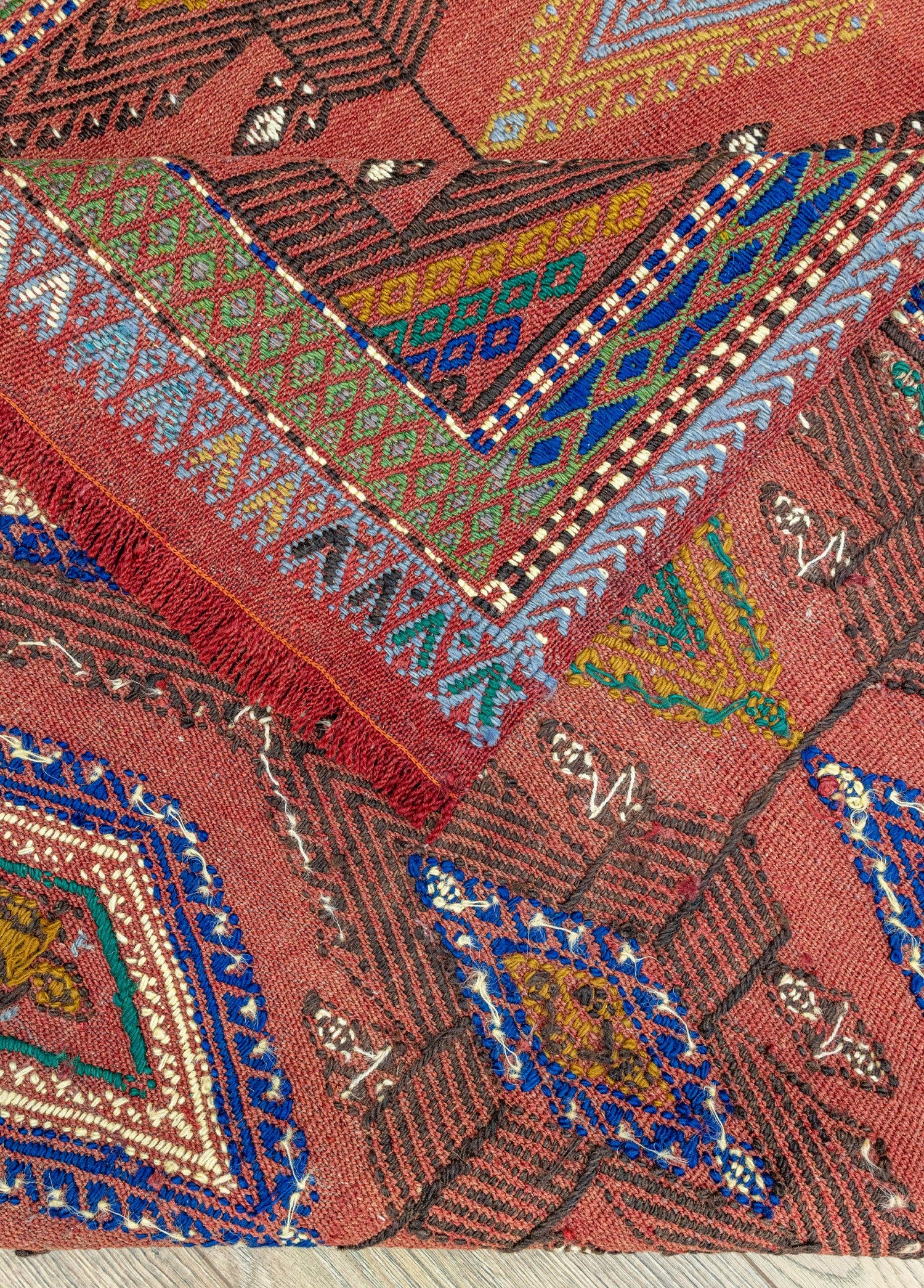 Soho Antiq-Rinat Etnik Tasarımlı El Dokuma Cicim Kilim 131x159 Cm-Halı-7-Milagron.com