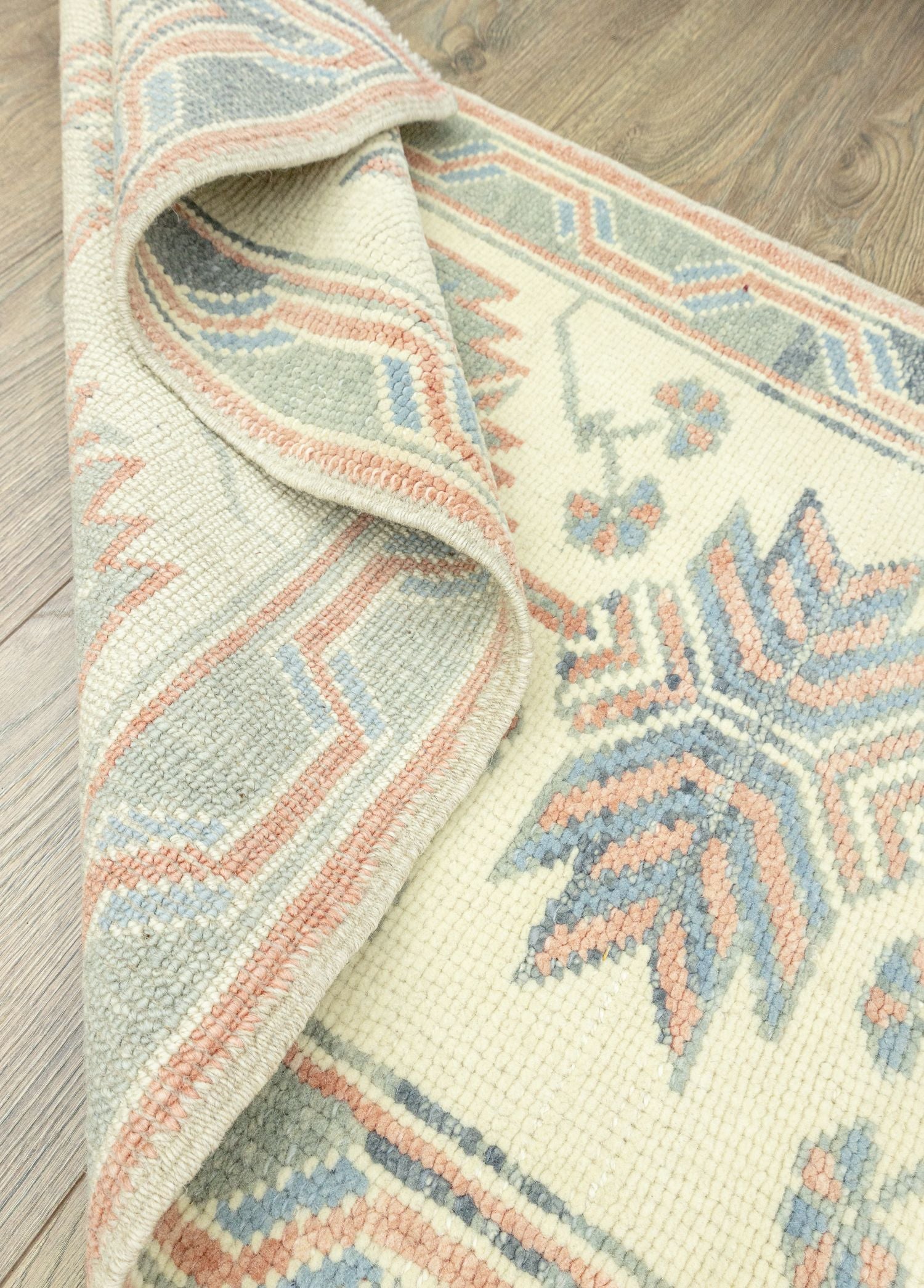 Soho Antiq-Rose Floral Motifli Yün Yolluk 73x201 Cm-Halı-6-Milagron.com