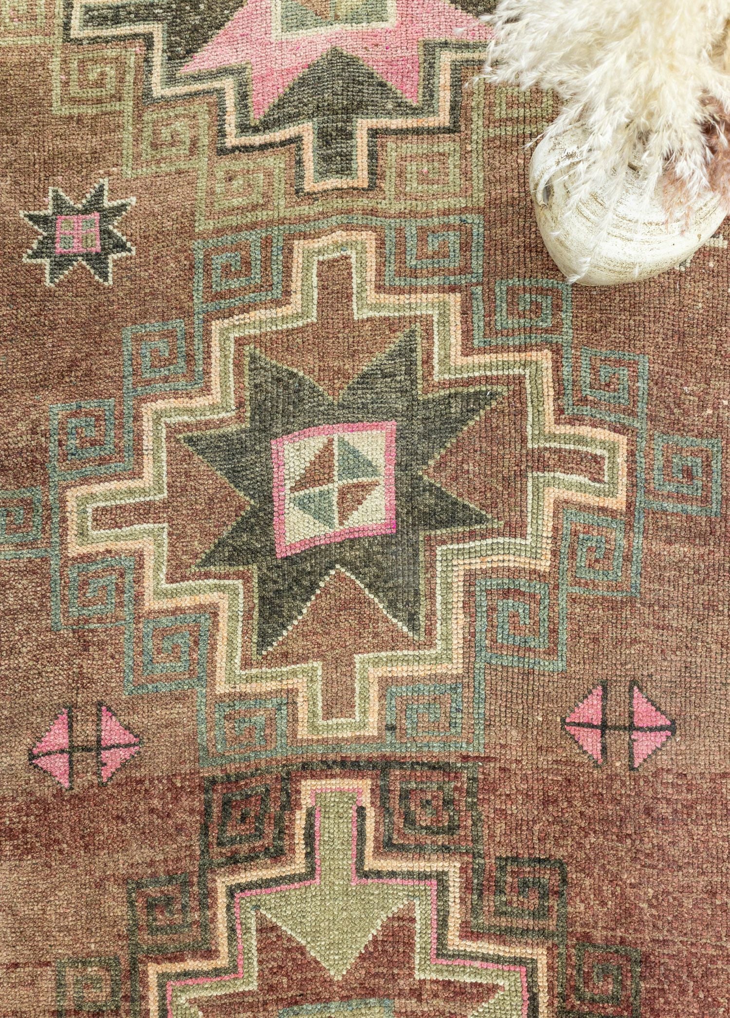 Soho Antiq-Royal El Dokuma Kahverengi Herki Yolluk 116x389 Cm-Halı-3-Milagron.com