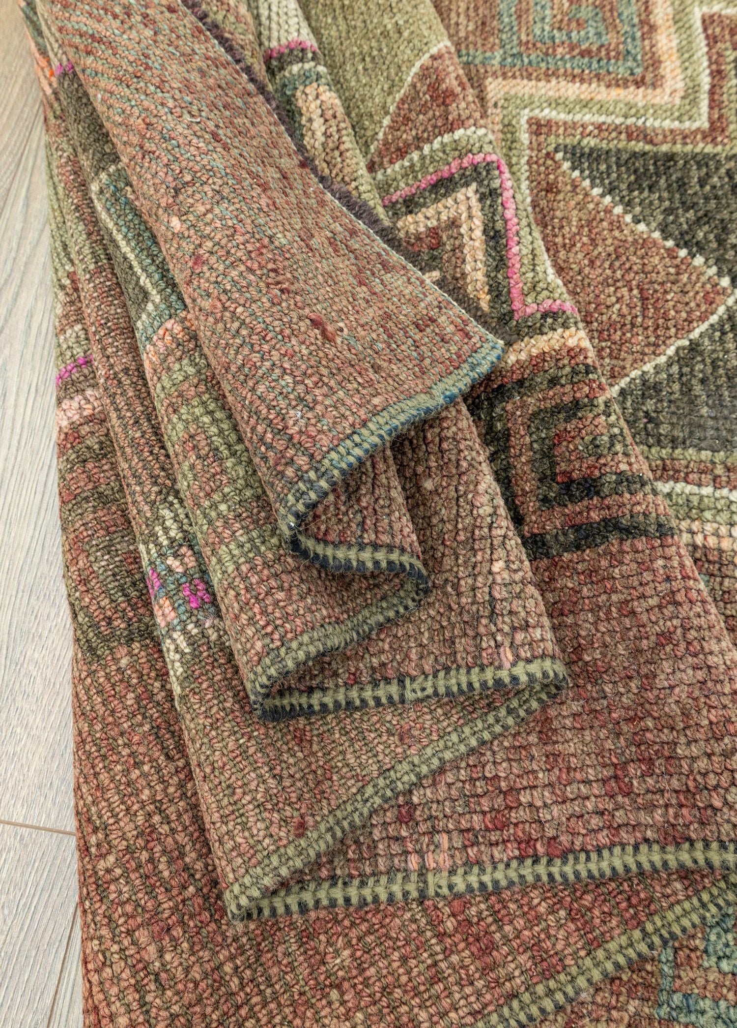 Soho Antiq-Royal El Dokuma Kahverengi Herki Yolluk 116x389 Cm-Halı-6-Milagron.com