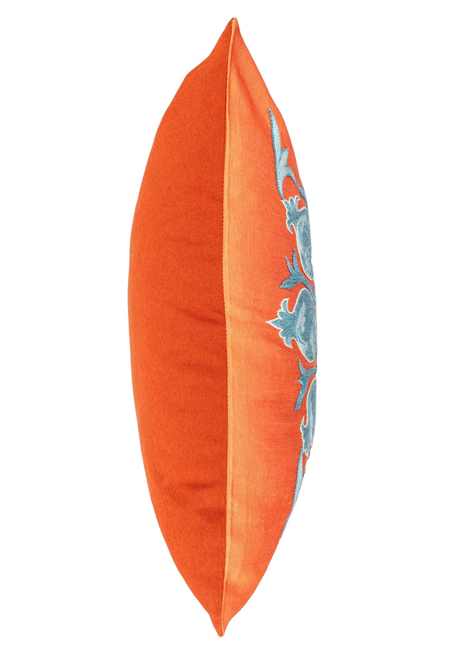 Soho Antiq-Rozen İpek İşlemeli Suzani Kırlent 50x50 Cm-Yastık-6-Milagron.com