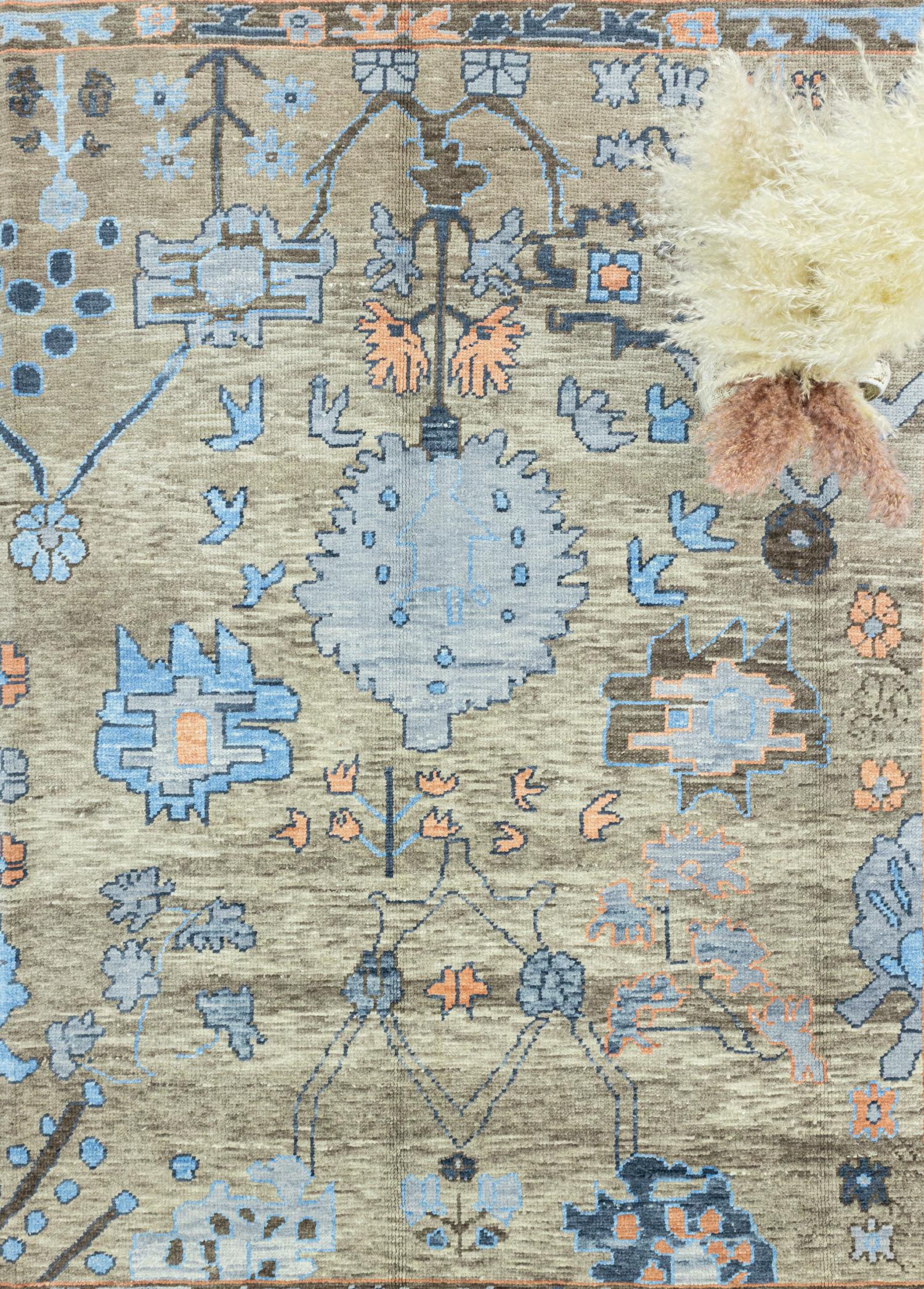 Soho Antiq-Saiva Büyük El Dokuma Uşak Desenli Halı 270x326 Cm-Halı-3-Milagron.com