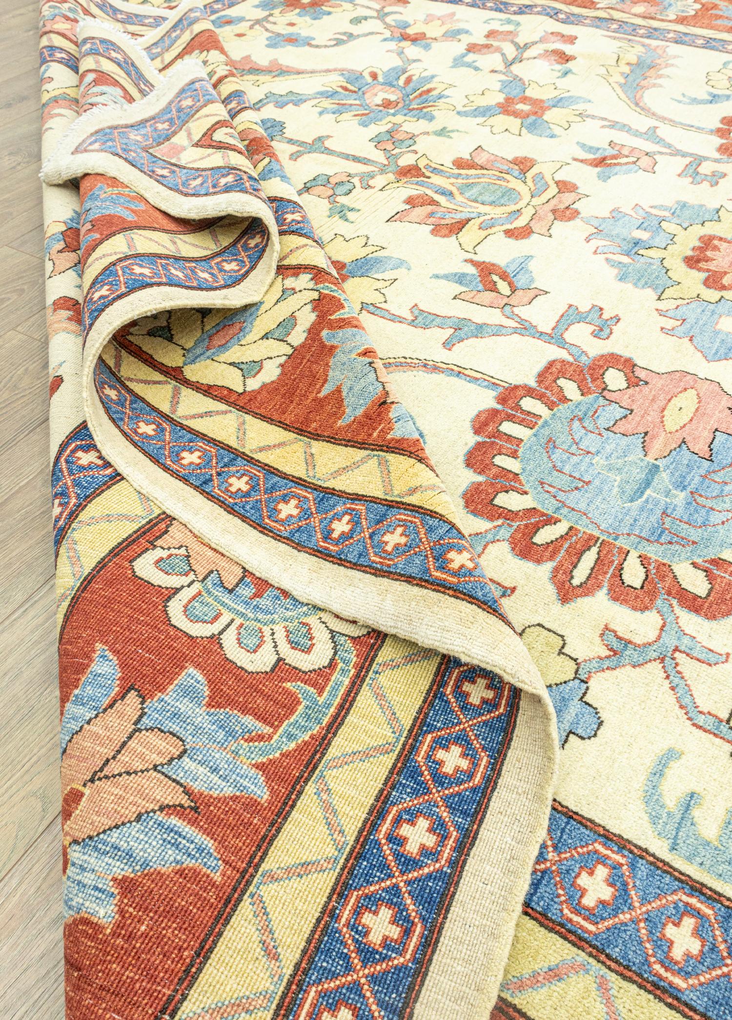 Soho Antiq-Saiva El Dokuma Büyük Uşak Halı 307x414 Cm-Halı-6-Milagron.com