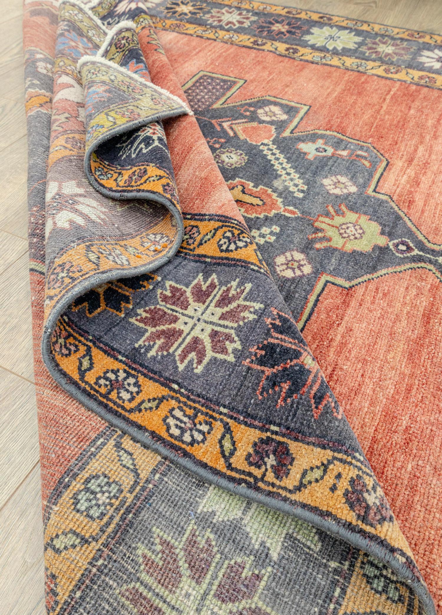 Soho Antiq-Salvia El Dokuma Karaman Yolluk 148x372 Cm-Halı-6-Milagron.com