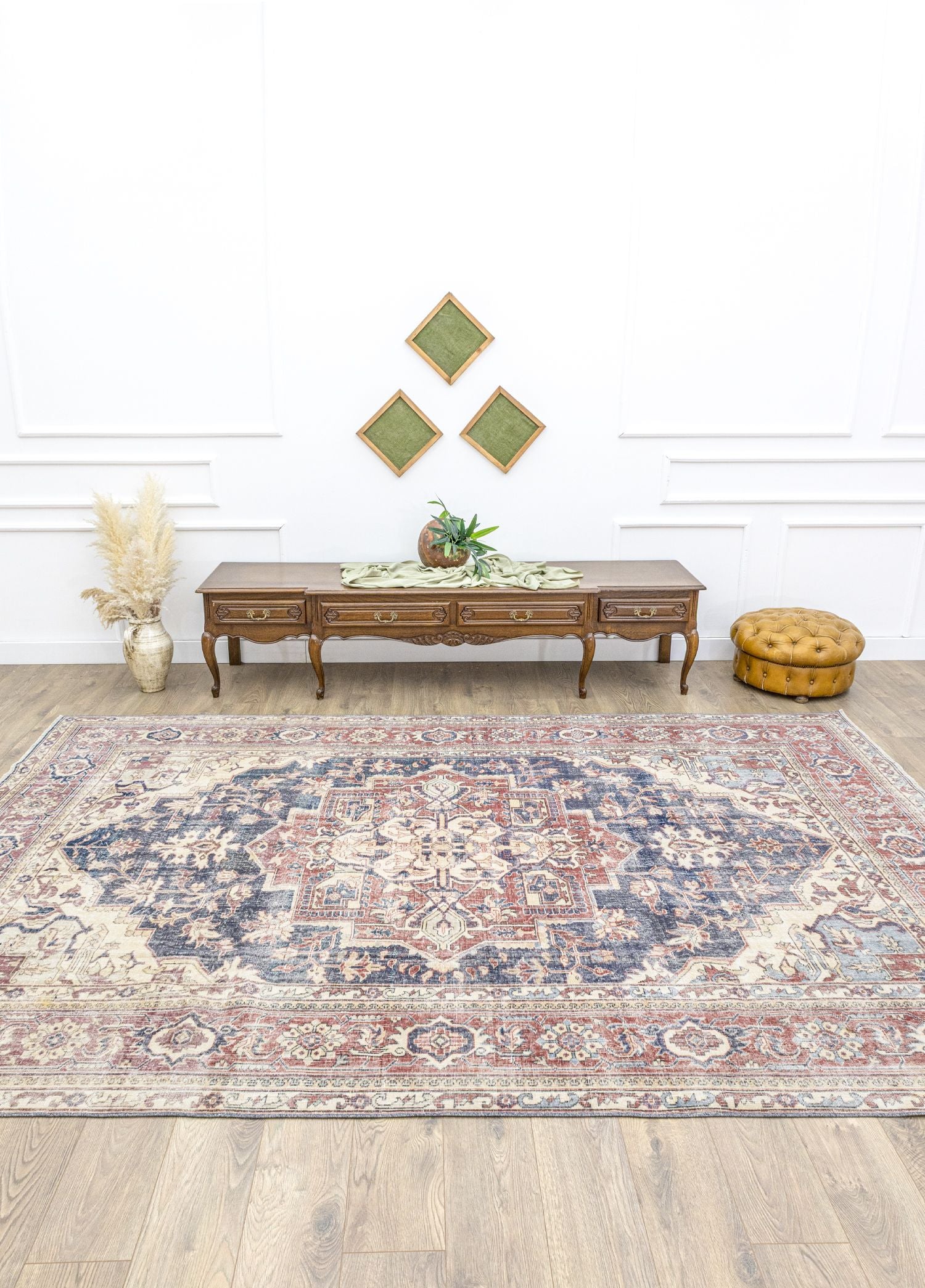 Soho Antiq-Satu Rustik Desenli El Dokuma Halı 229x348 Cm-1-Milagron.com