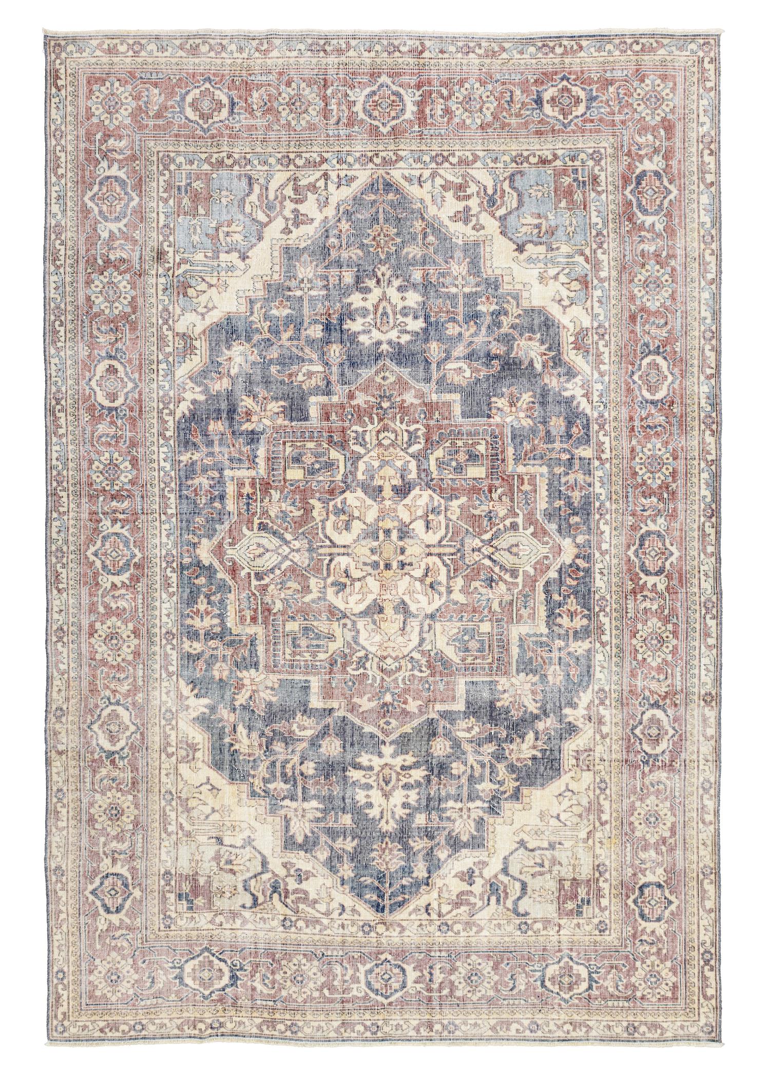 Soho Antiq-Satu Rustik Desenli El Dokuma Halı 229x348 Cm-6-Milagron.com