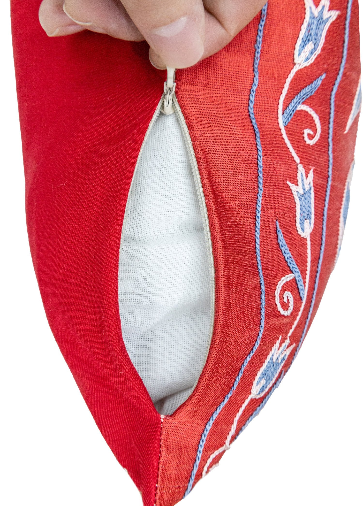 Soho Antiq-Skade Floral Tasarımlı Suzani Kırlent 50x50 Cm-Yastık-7-Milagron.com