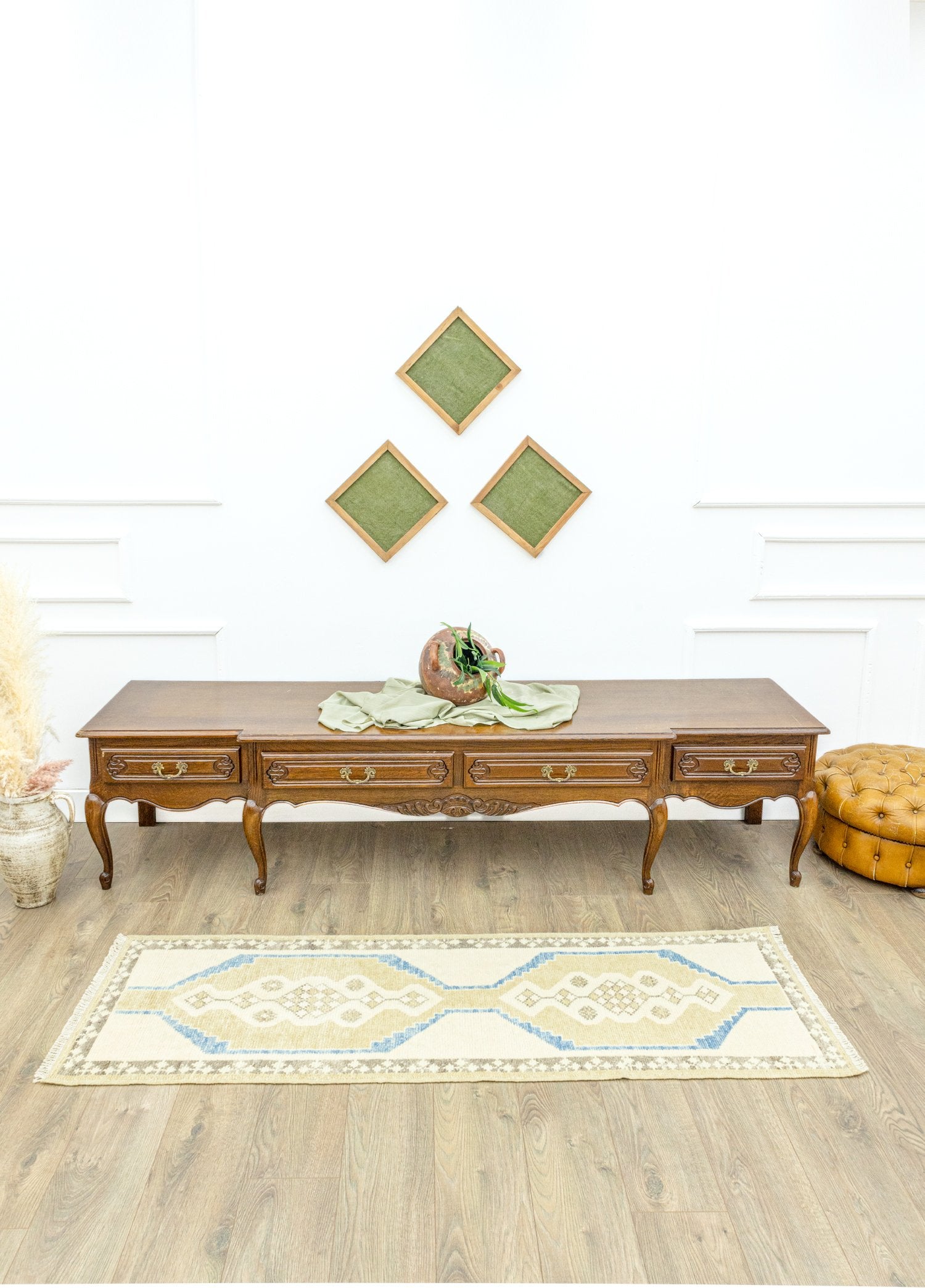 Soho Antiq-Tamilla El Dokuma Rustik Halı Yolluk 61x186 Cm-Halı-2-Milagron.com