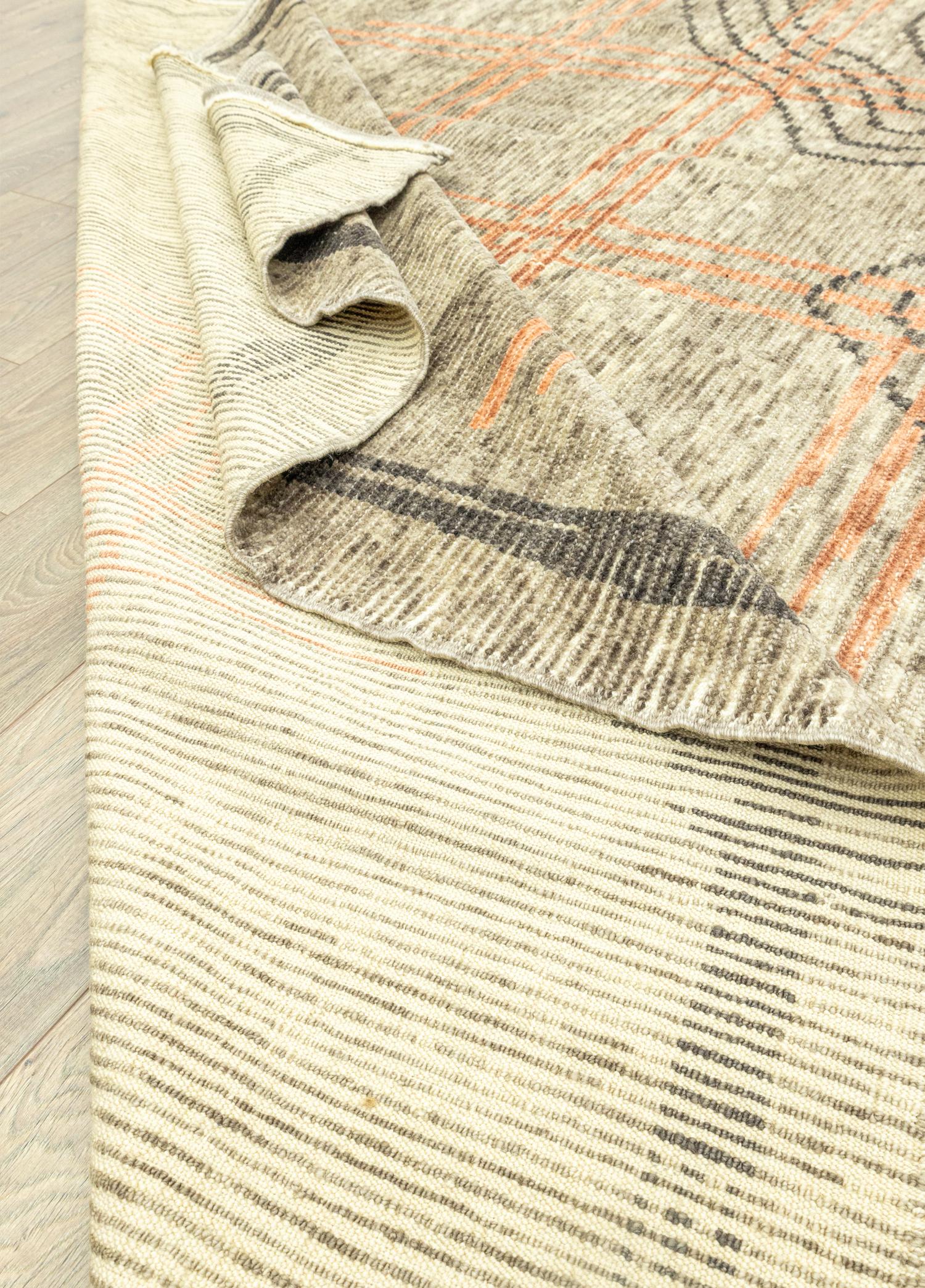 Soho Antiq-Tan Tan Modern Tasarımlı Yün Halı 297x411 Cm-Halı-6-Milagron.com