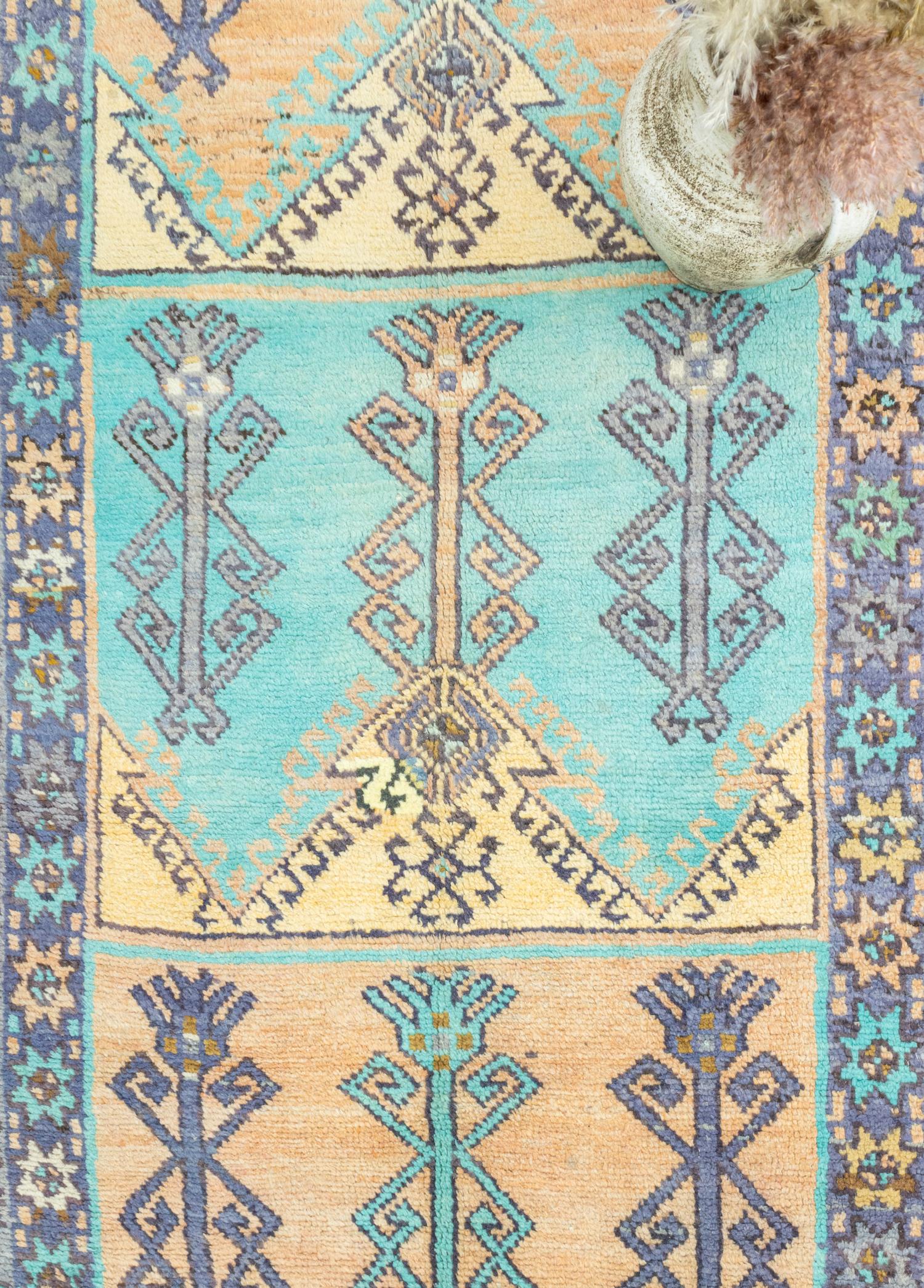 Soho Antiq-Tayte Bereket Motifli Renkli Yün Halı 158x371 Cm-Halı-3-Milagron.com