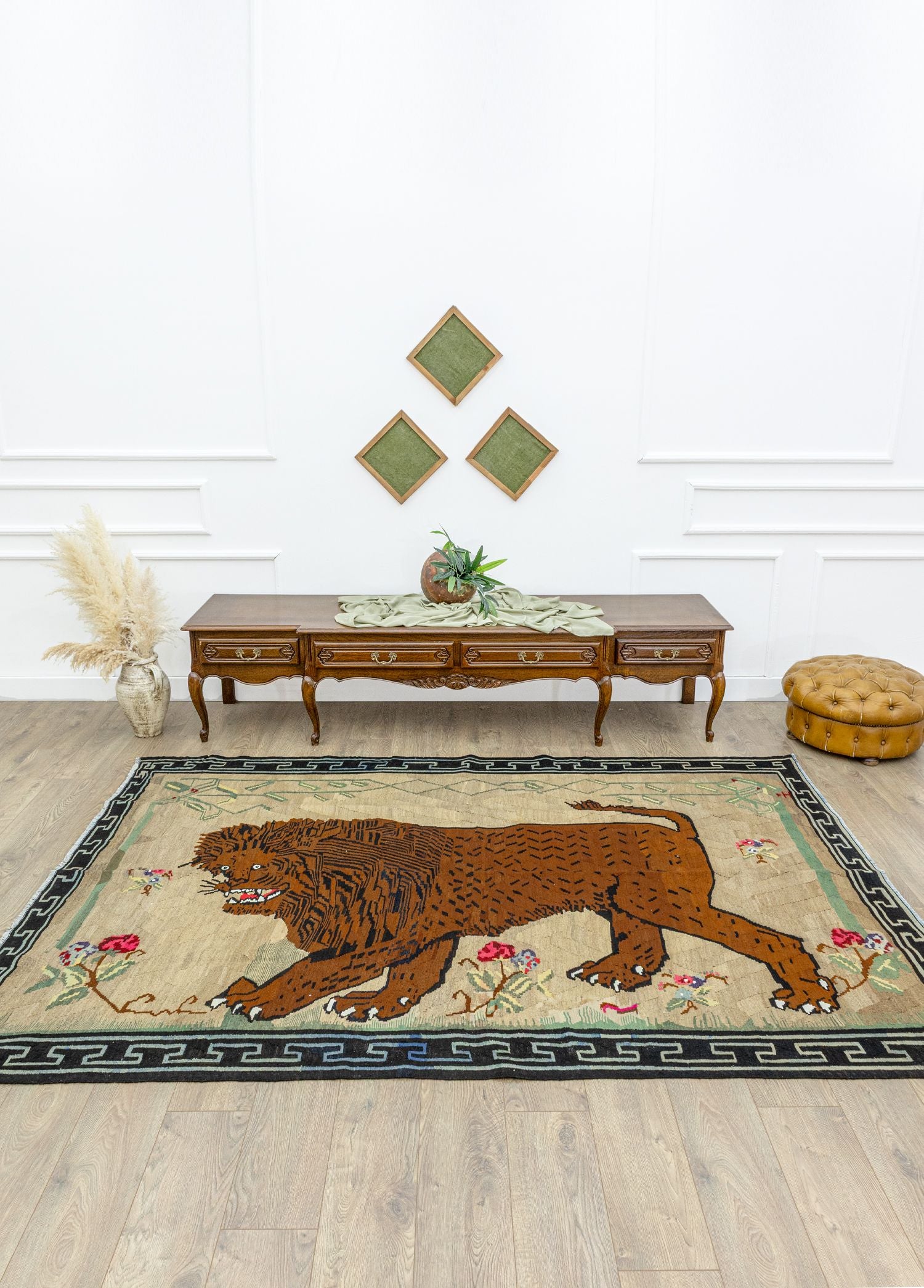 Soho Antiq-Terra Aslan Desenli El Dokuma Kilim 177x263 Cm-2-Milagron.com