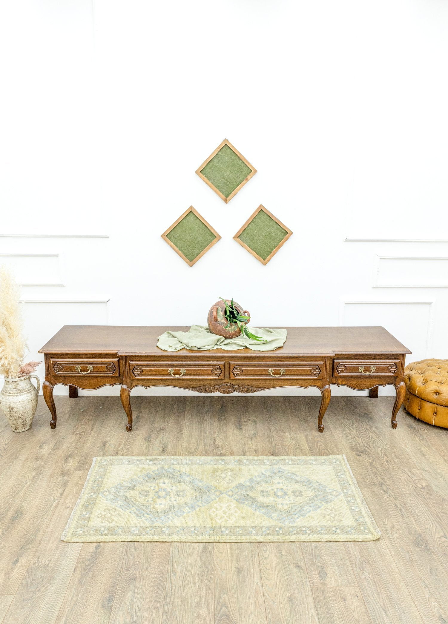 Soho Antiq-Thyme El Dokuma Rustik Halı 67x138 Cm-Halı-2-Milagron.com