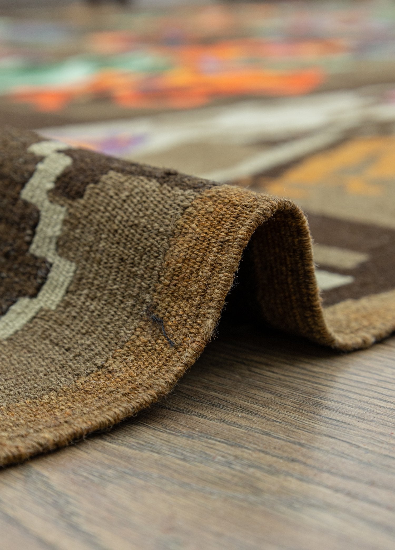 Soho Antiq-Thyra El Dokuma Azeri Motifli Kilim 208x398 Cm-Halı-5-Milagron.com