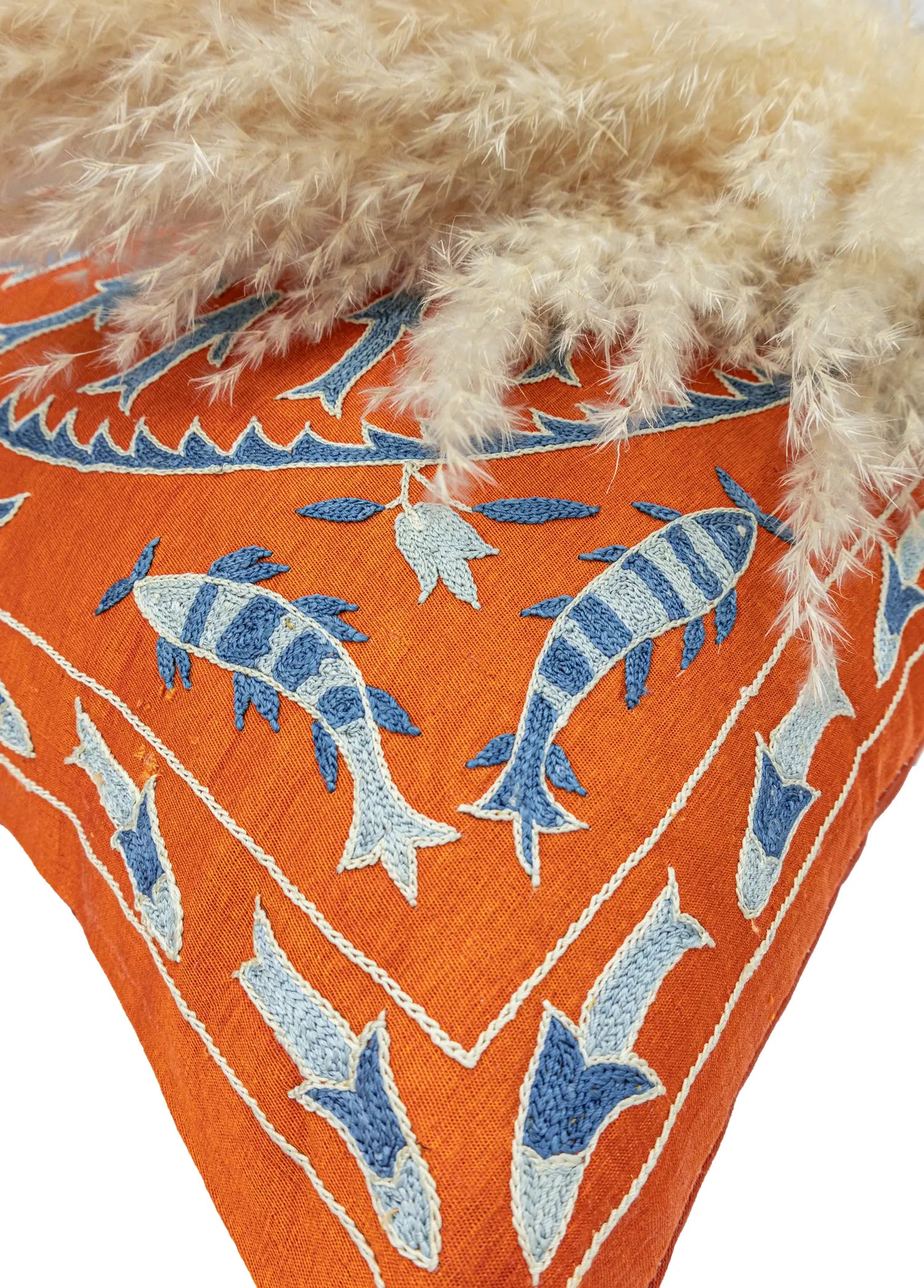 Soho Antiq-Tully İpek Suzani Kırlent 50x50 Cm-3-Milagron.com