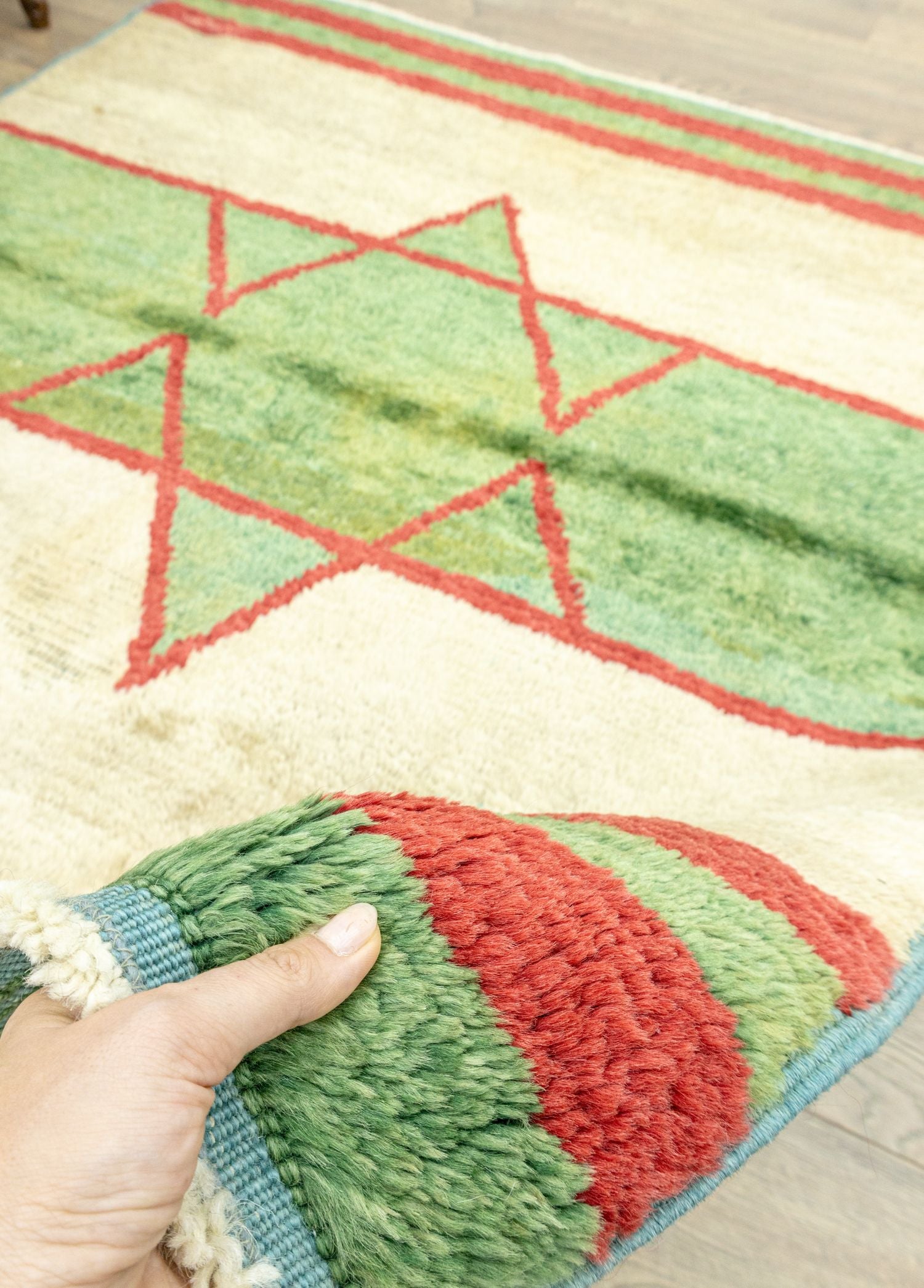 Soho Antiq-Ulucak Yıldız Desenli Tülü Halı 153x185 Cm-Halı-4-Milagron.com