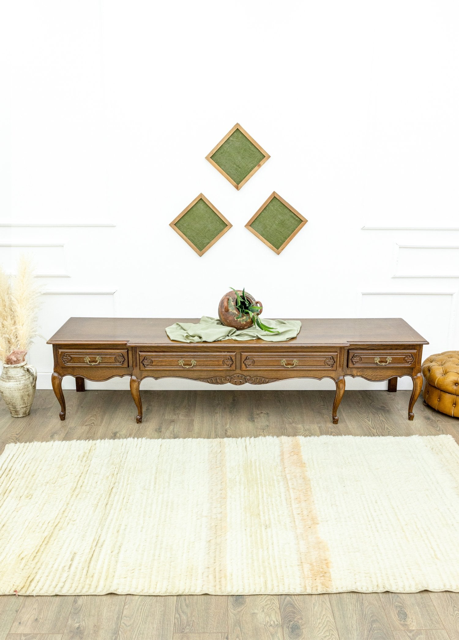 Soho Antiq-Vales Natural El Dokuma Halı 122x255 Cm-Halı-2-Milagron.com