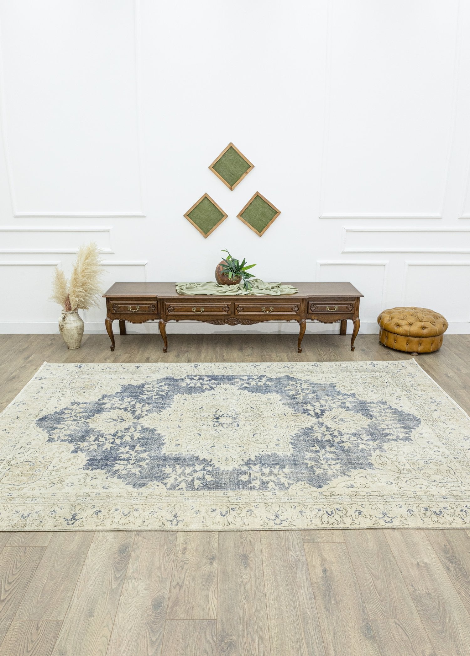 Soho Antiq-Viola Madalyon Tasarımlı El Dokuma Halı 210x314 Cm-2-Milagron.com