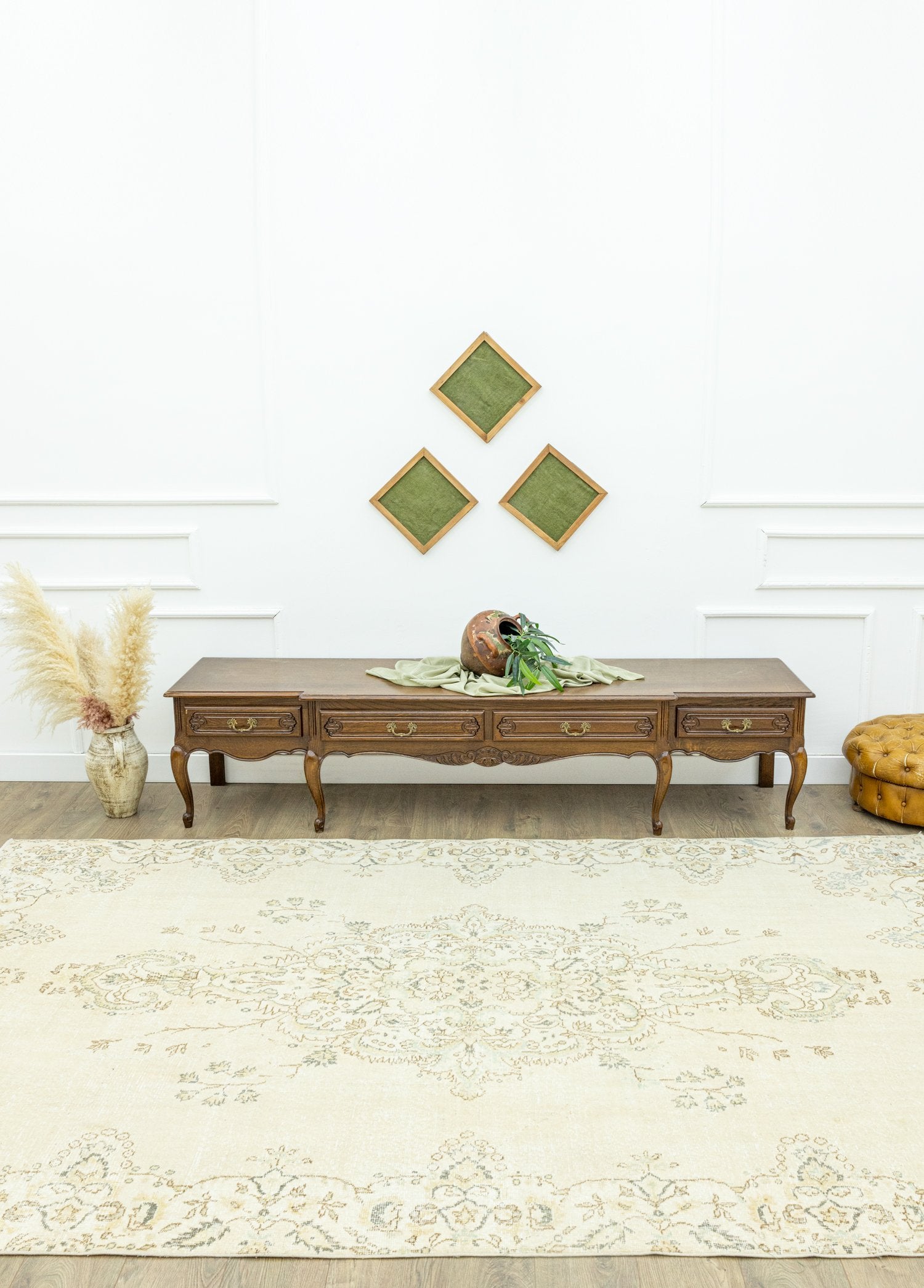 Soho Antiq-Yalkın Pastel Renkli El Dokuma Halı 204x328 Cm-Halı-2-Milagron.com