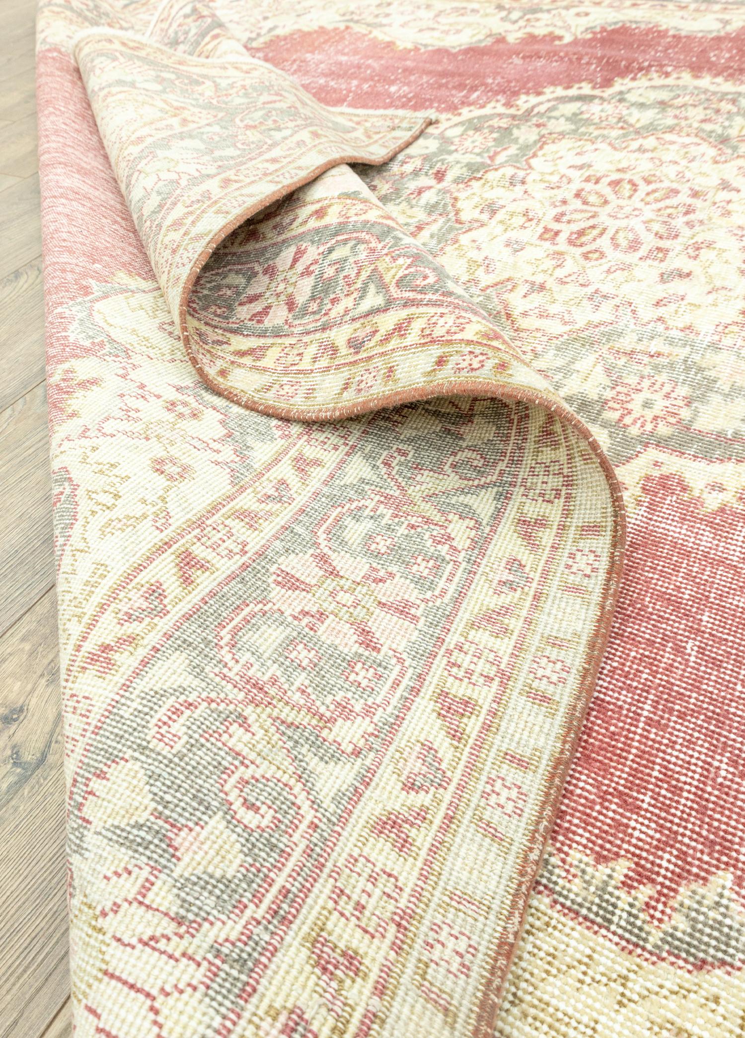 Soho Antiq-Yunt Vintage El Dokuma Halı 202x296 Cm-Halı-6-Milagron.com