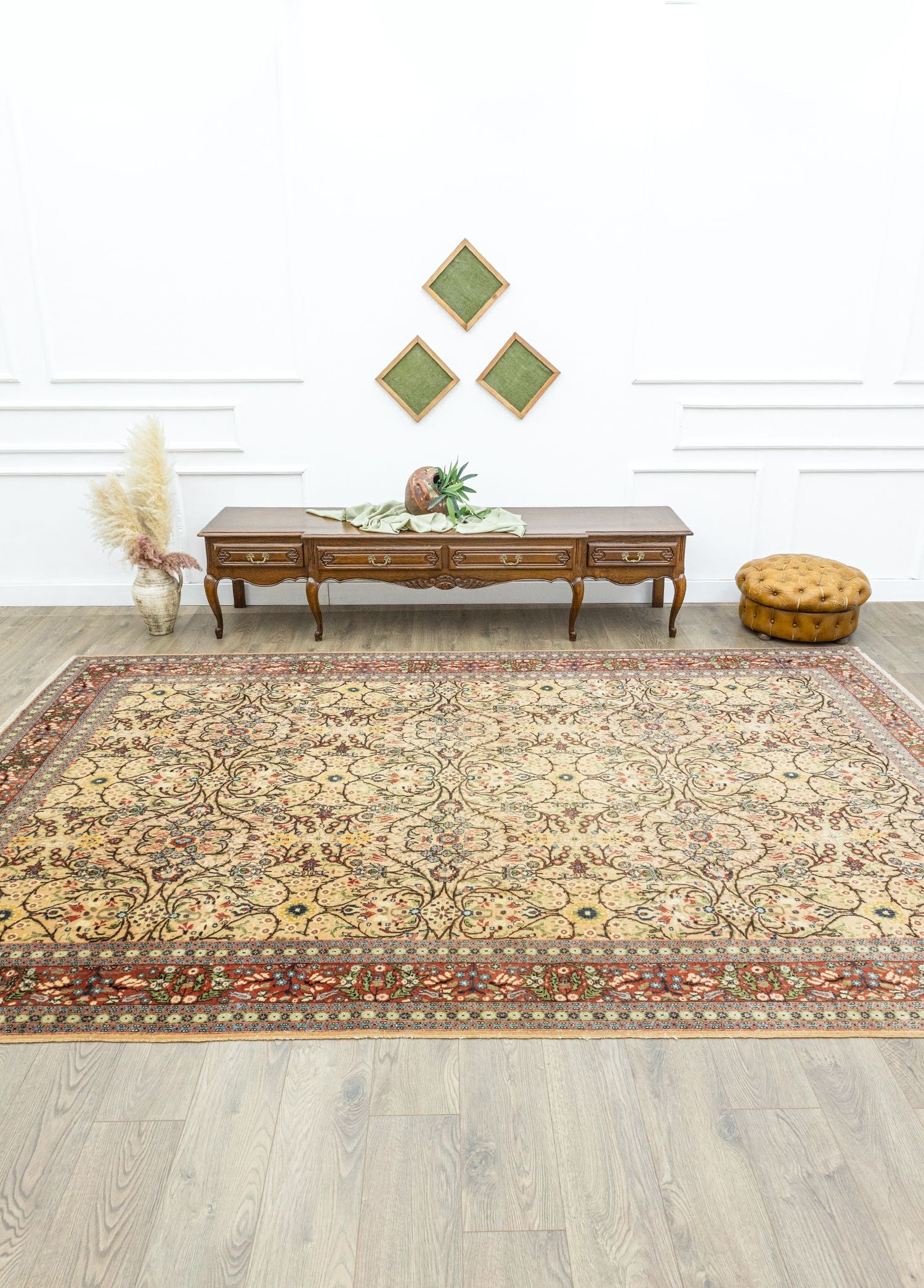 Soho Antiq-Zafir El Dokuma Floral Hereke Halı 243x364 Cm-Halı-2-Milagron.com