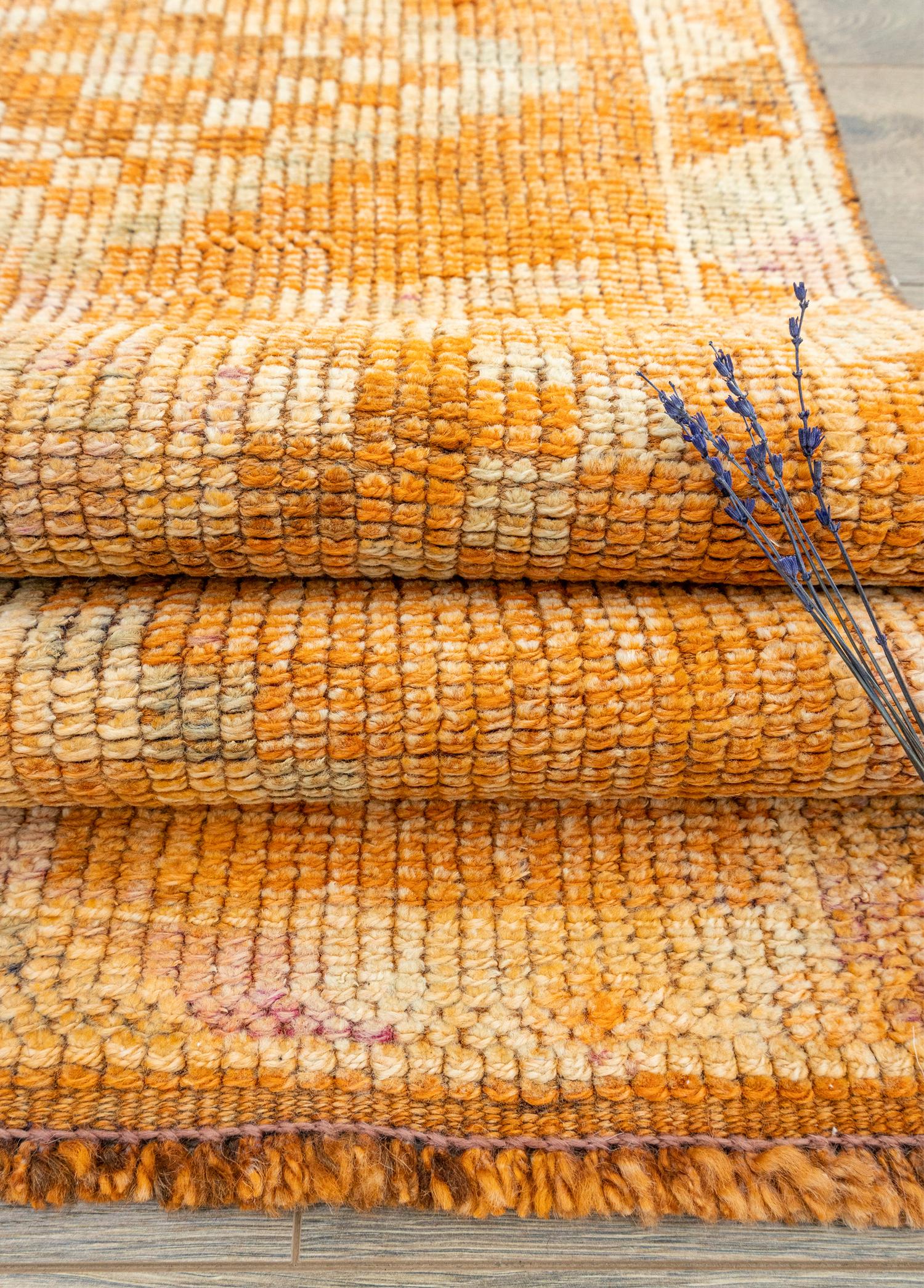 Soho Antiq-Zuhra Turuncu El Dokuma Herki Yolluk 76x370 Cm-Halı-4-Milagron.com