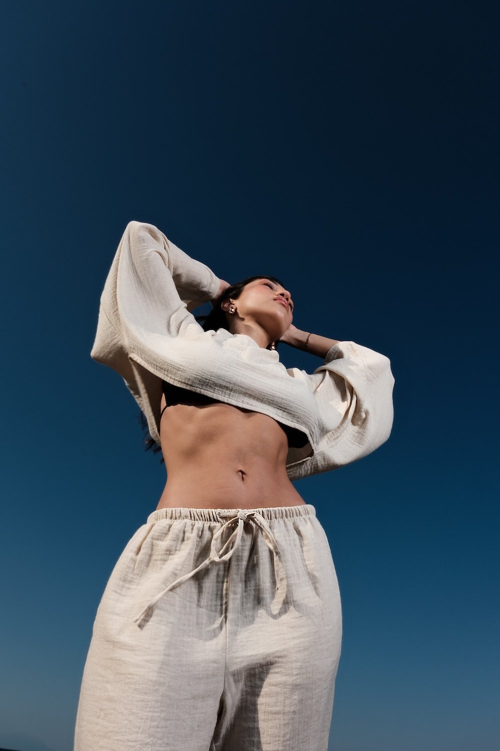 Soi Concept-Uzun Kollu Crop-Top-2-Milagron.com