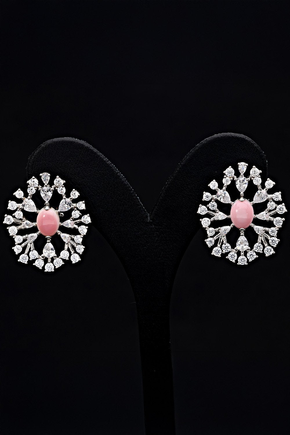 SooSilky-Mercan Ortataşlı Cherryblossom Küpe-Küpe-2-Milagron.com