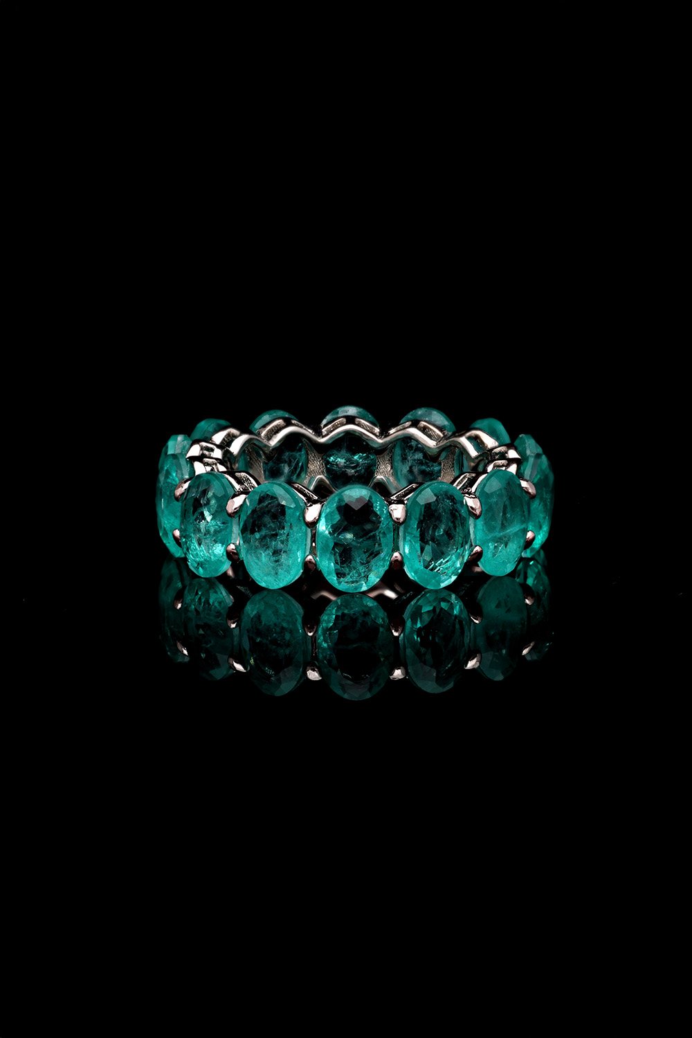 SooSilky-Paraiba Oval Taşlı Alyans-Yüzük-1-Milagron.com