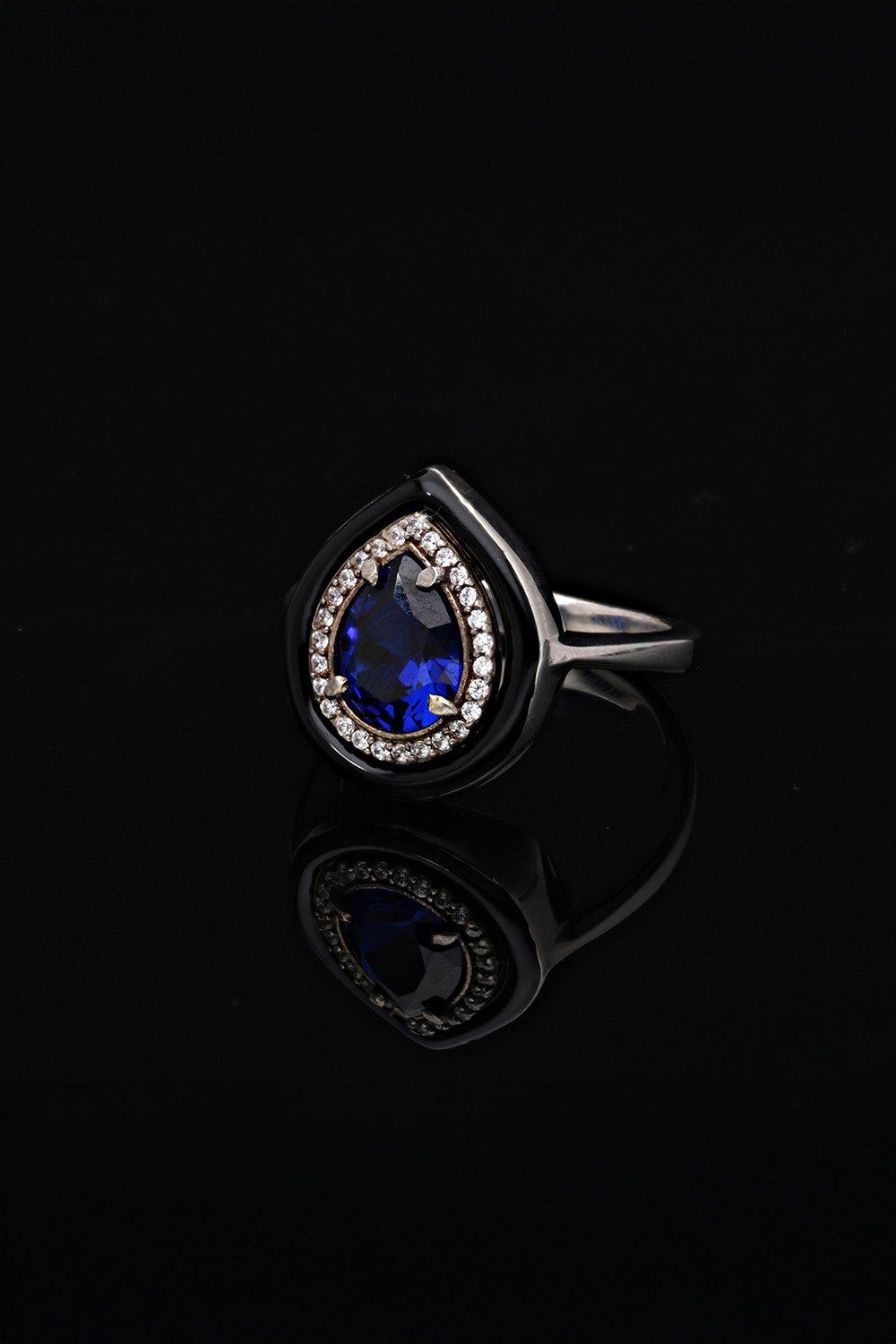 SooSilky-Safir Damla Mi̇neli̇ Tektaş-Yüzük-2-Milagron.com