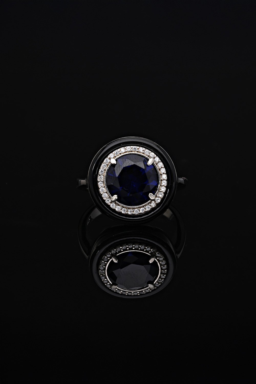 SooSilky-Yuvarlak Safi̇r Tektaş Yüzük-Yüzük-1-Milagron.com