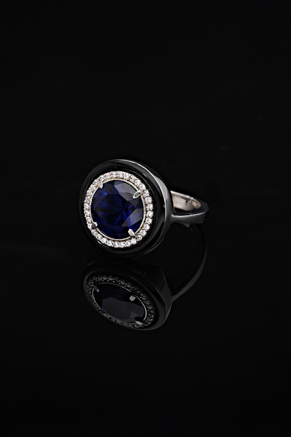 SooSilky-Yuvarlak Safi̇r Tektaş Yüzük-Yüzük-2-Milagron.com