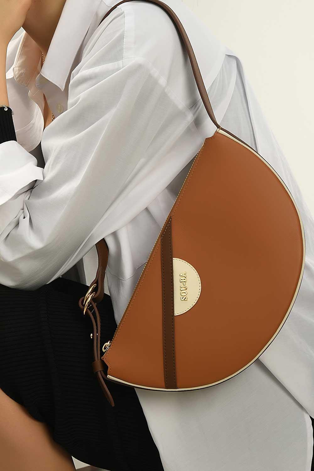 Sou-Ba-Eva - Caramel-Omuz Çantası-5-Milagron.com