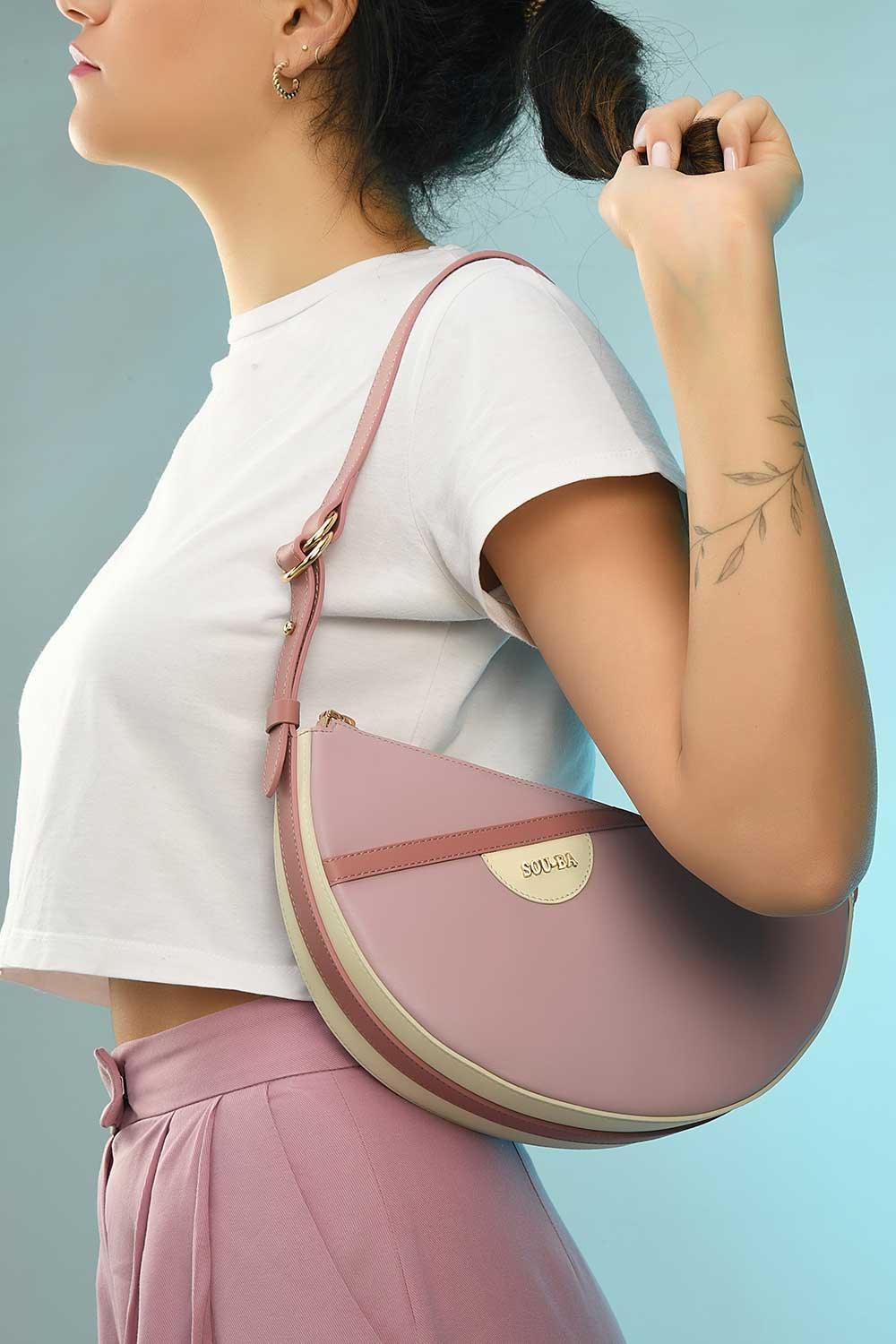 Sou-Ba-Eva - Cotton Candy-Omuz Çantası-4-Milagron.com