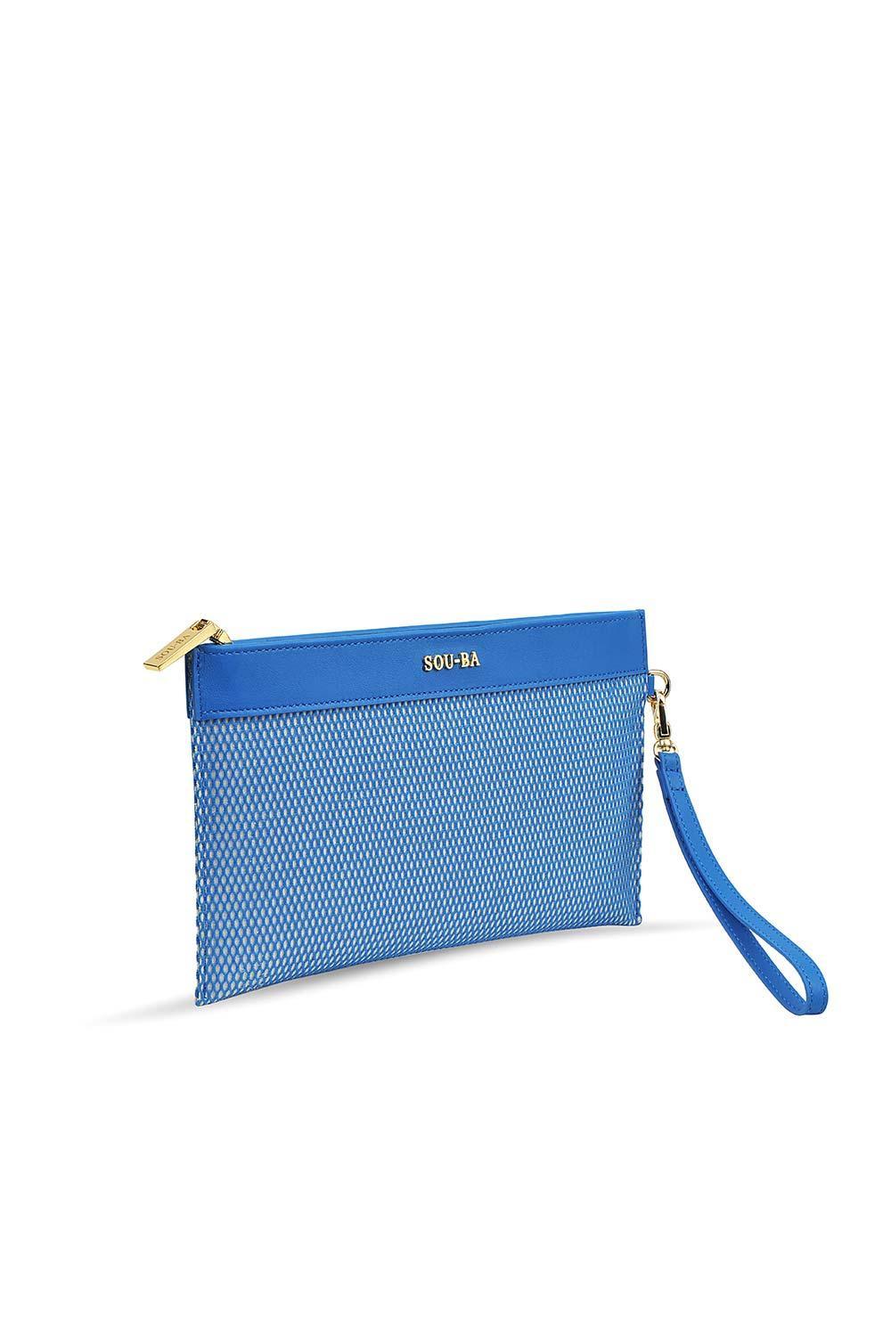 Sou-Ba-File Clutch - Mavi-Omuz Çantası-1-Milagron.com