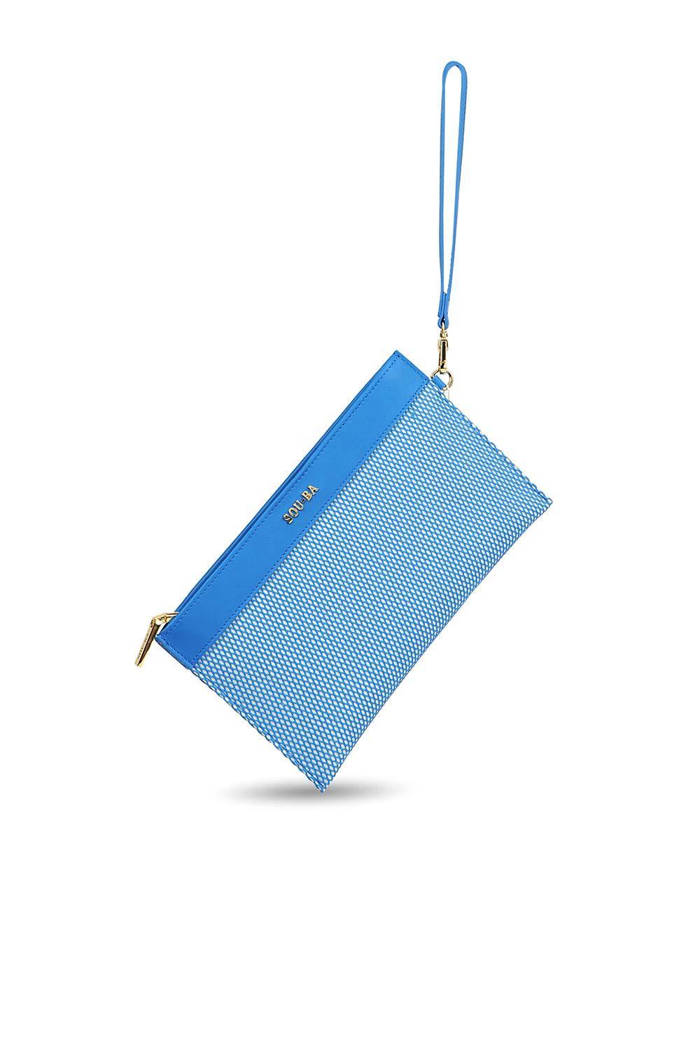 Sou-Ba-File Clutch - Mavi-Omuz Çantası-2-Milagron.com