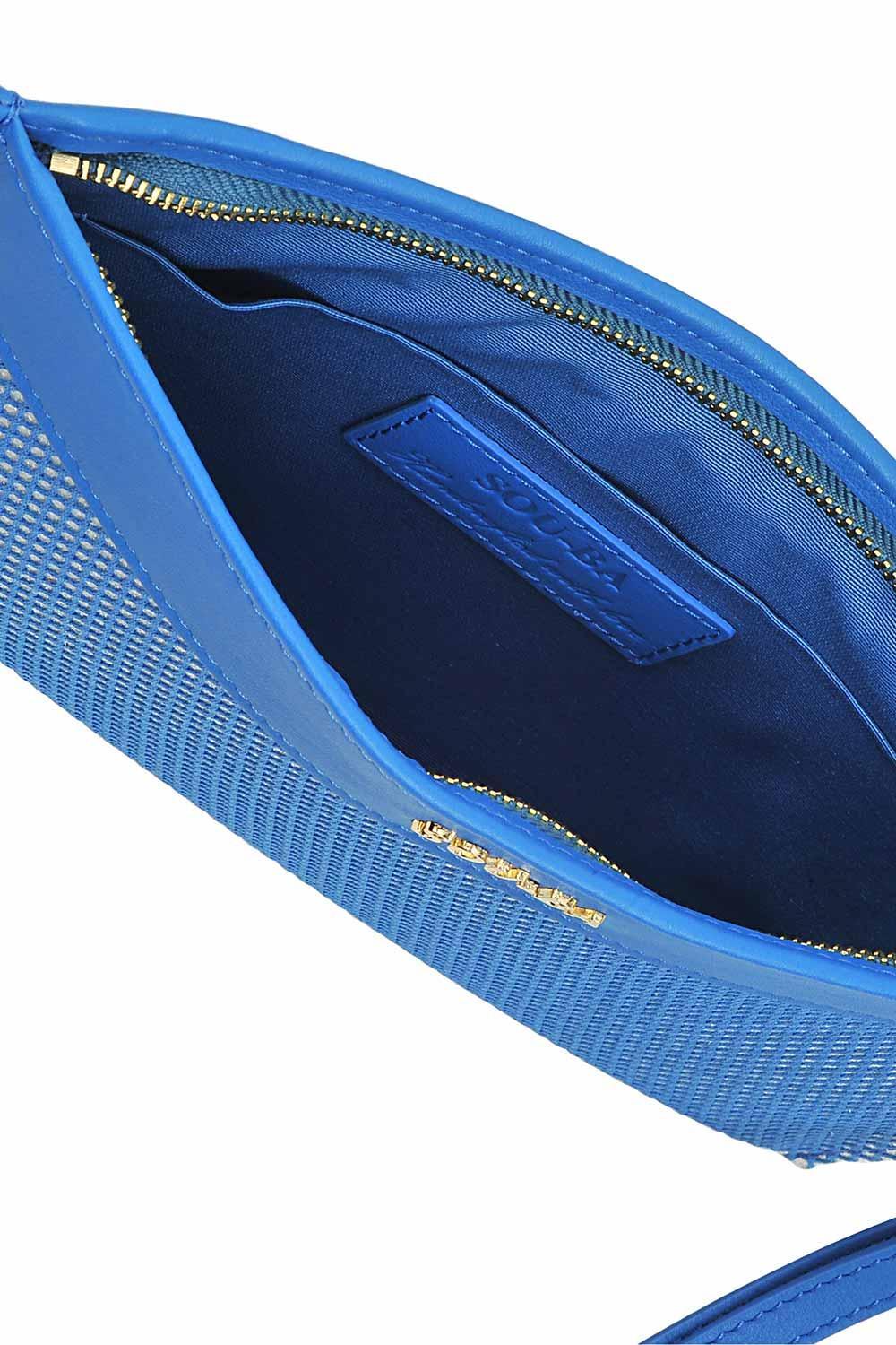 Sou-Ba-File Clutch - Mavi-Omuz Çantası-3-Milagron.com