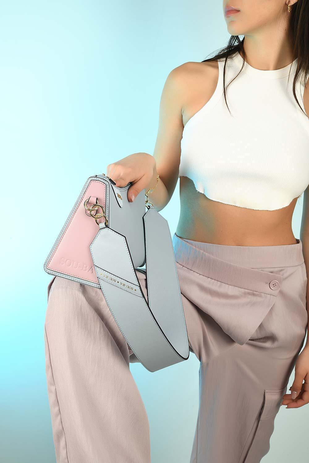 Sou-Ba-Kate Sky Blue-Omuz Çantası-7-Milagron.com